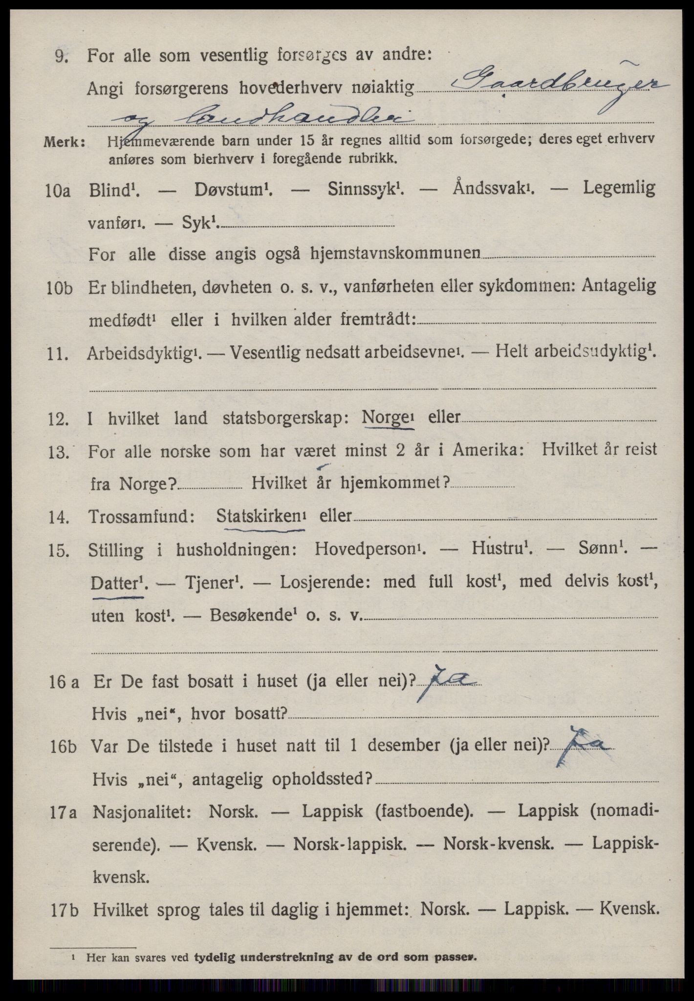 SAT, 1920 census for Å, 1920, p. 5547