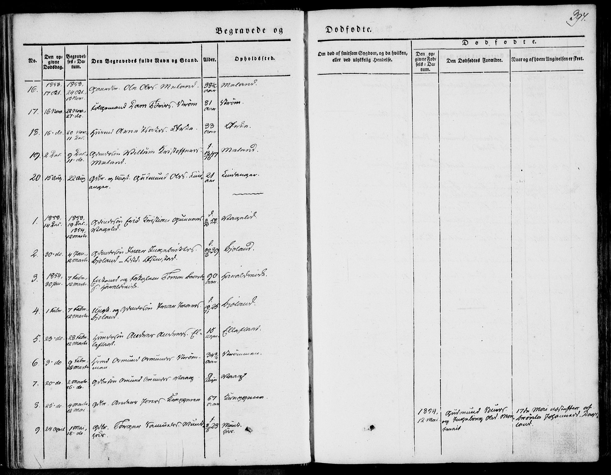 Skjold sokneprestkontor, SAST/A-101847/H/Ha/Haa/L0006: Parish register (official) no. A 6.2, 1835-1858, p. 397