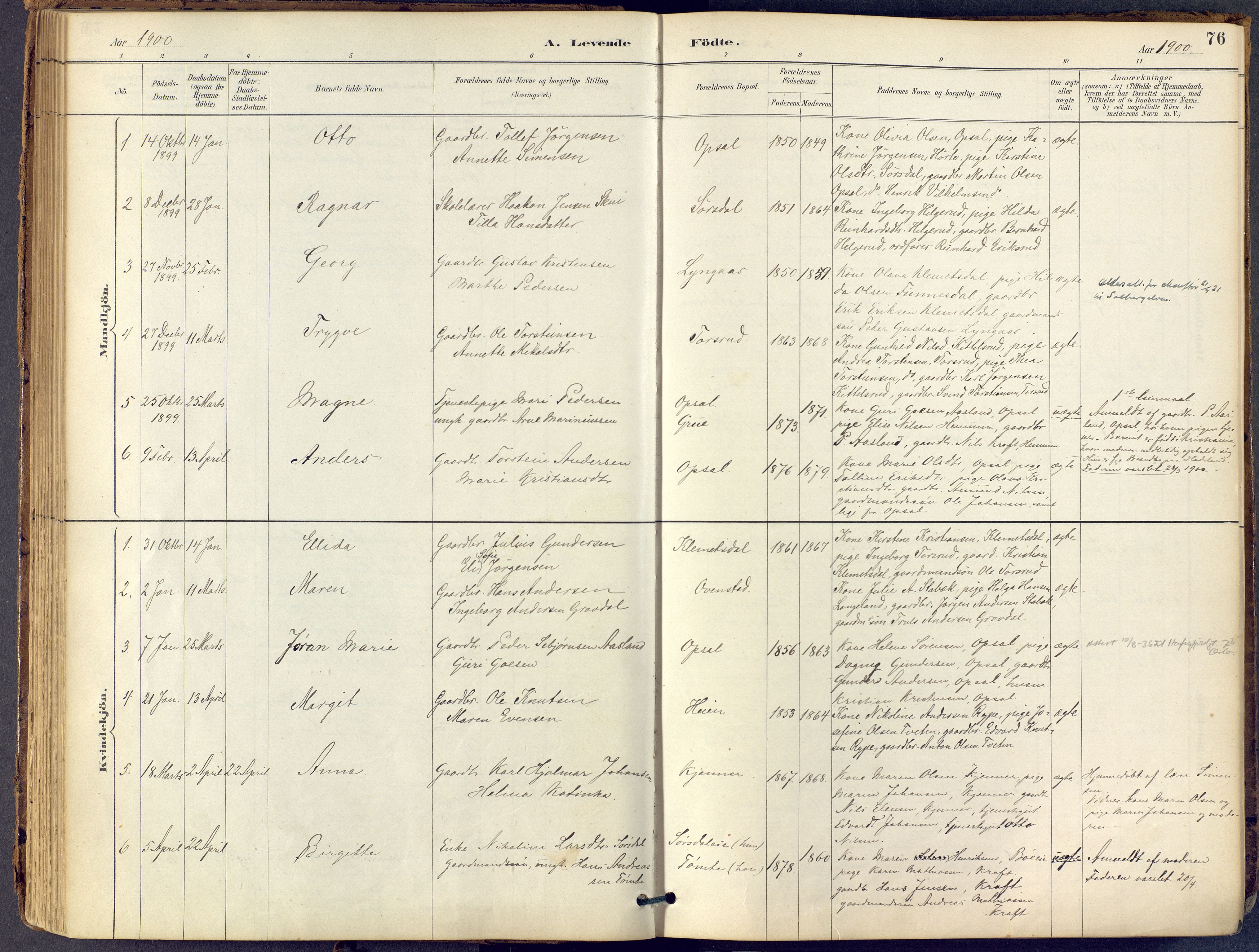 Lier kirkebøker, SAKO/A-230/F/Fb/L0001: Parish register (official) no. II 1, 1883-1910, p. 76