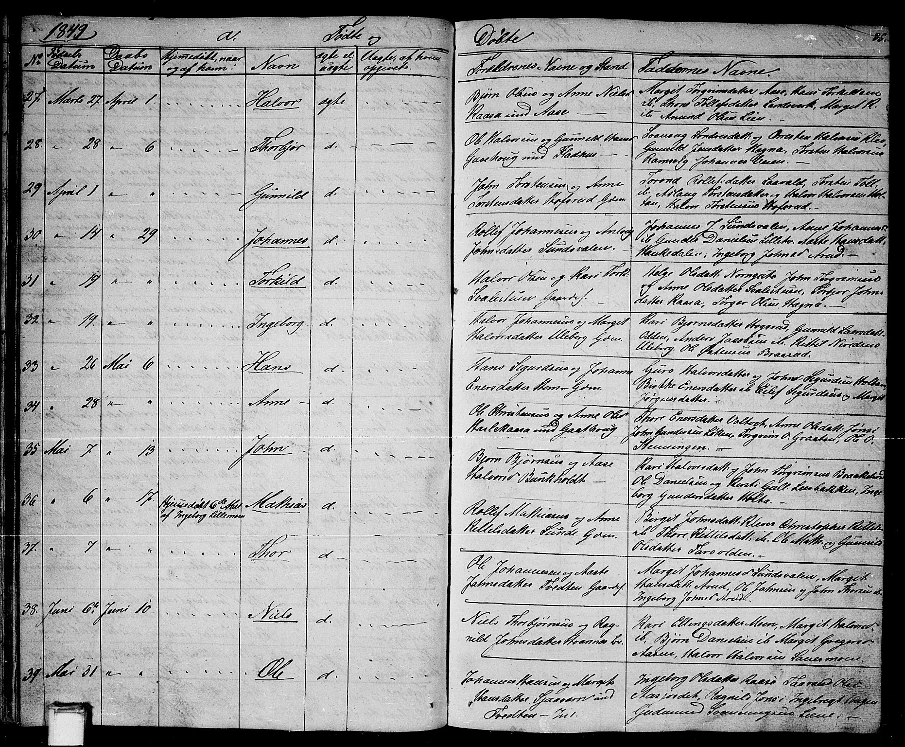 Sauherad kirkebøker, AV/SAKO-A-298/G/Ga/L0002: Parish register (copy) no. I 2, 1842-1866, p. 35