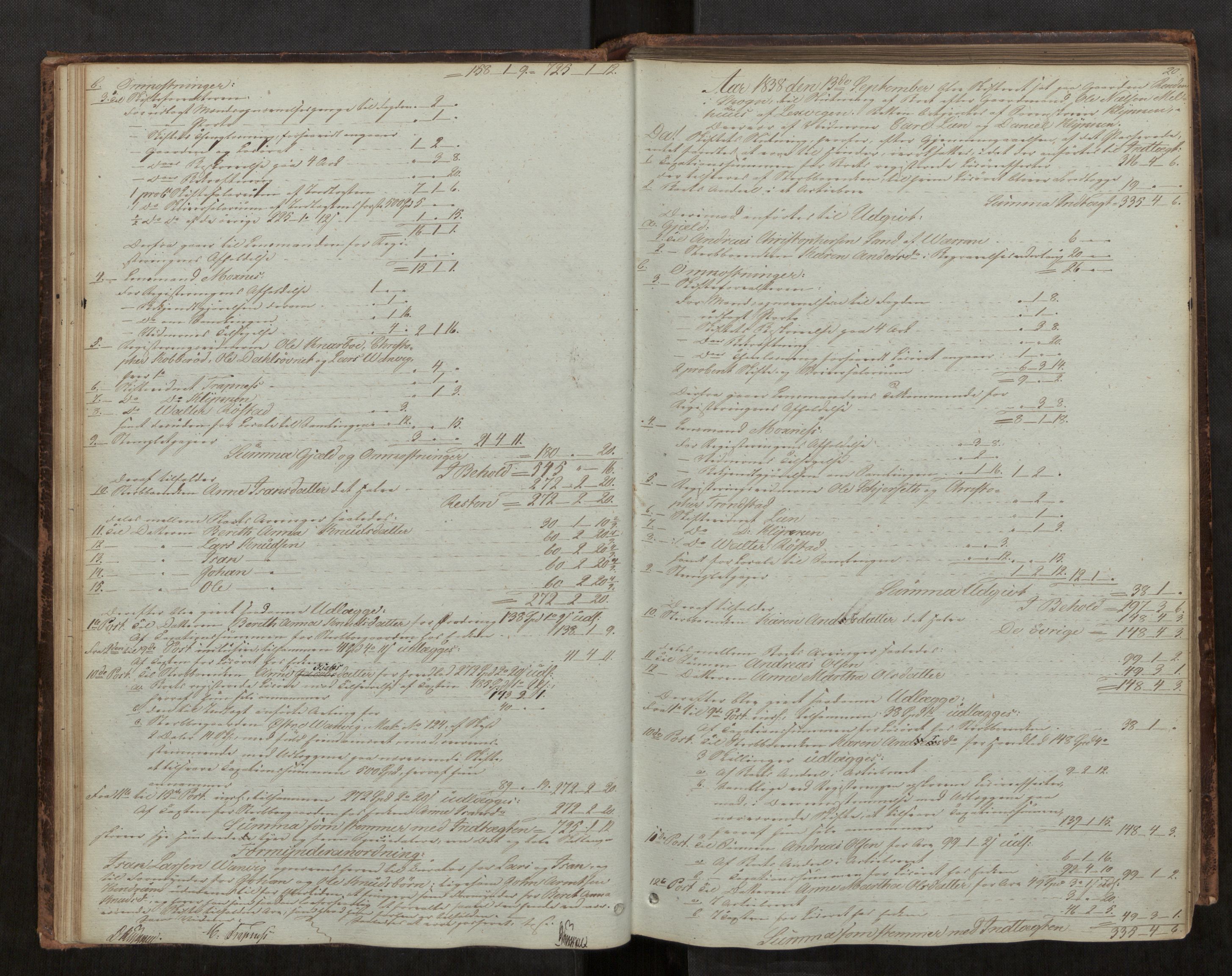 Stjør- og Verdal sorenskriveri, AV/SAT-A-4167/1/3/3A/L0033: Skifteprotokoll 28, 1836-1853, p. 20