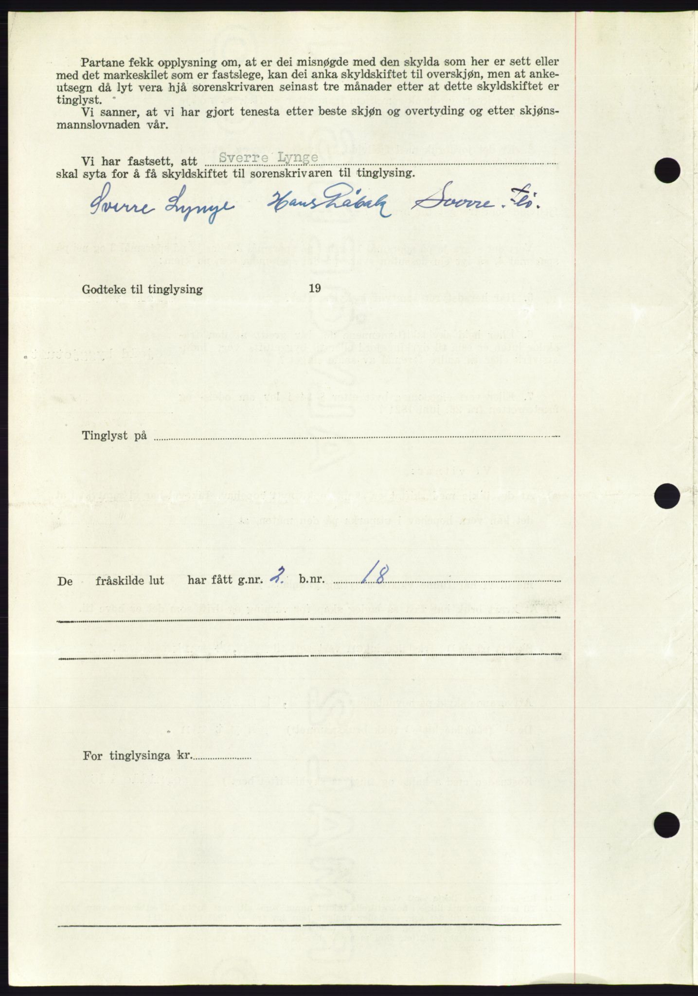 Søre Sunnmøre sorenskriveri, AV/SAT-A-4122/1/2/2C/L0094: Mortgage book no. 20A, 1953-1953, Diary no: : 724/1953