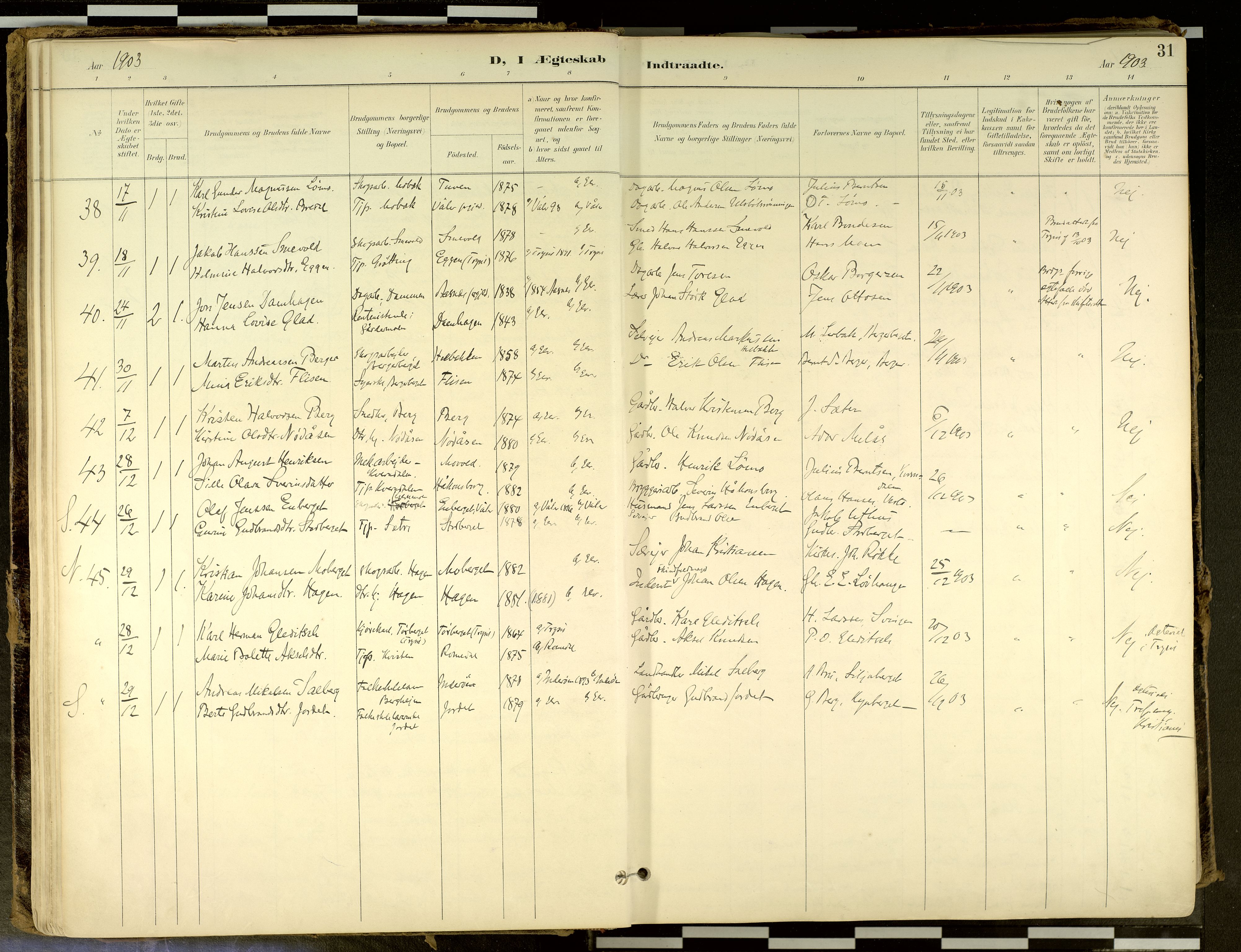 Elverum prestekontor, SAH/PREST-044/H/Ha/Haa/L0018: Parish register (official) no. 18, 1894-1914, p. 31
