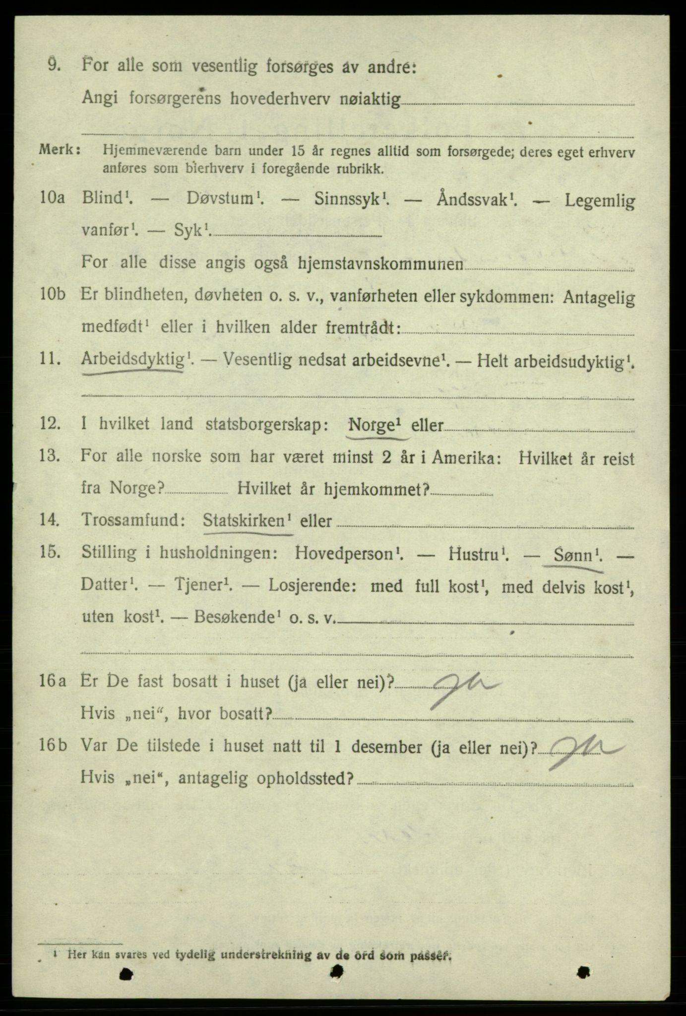 SAB, 1920 census for Kvinnherad, 1920, p. 5113