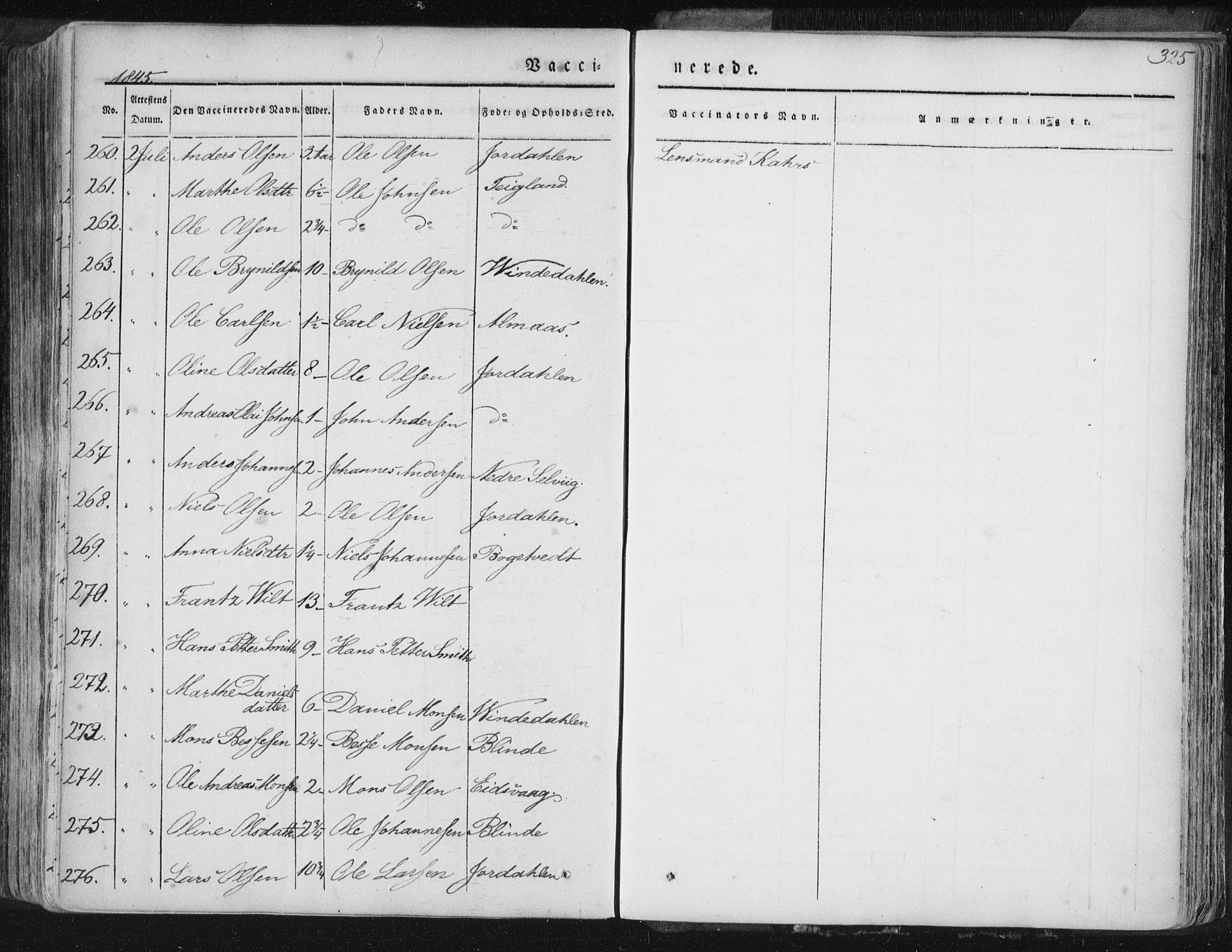 Hamre sokneprestembete, AV/SAB-A-75501/H/Ha/Haa/Haaa/L0012: Parish register (official) no. A 12, 1834-1845, p. 325