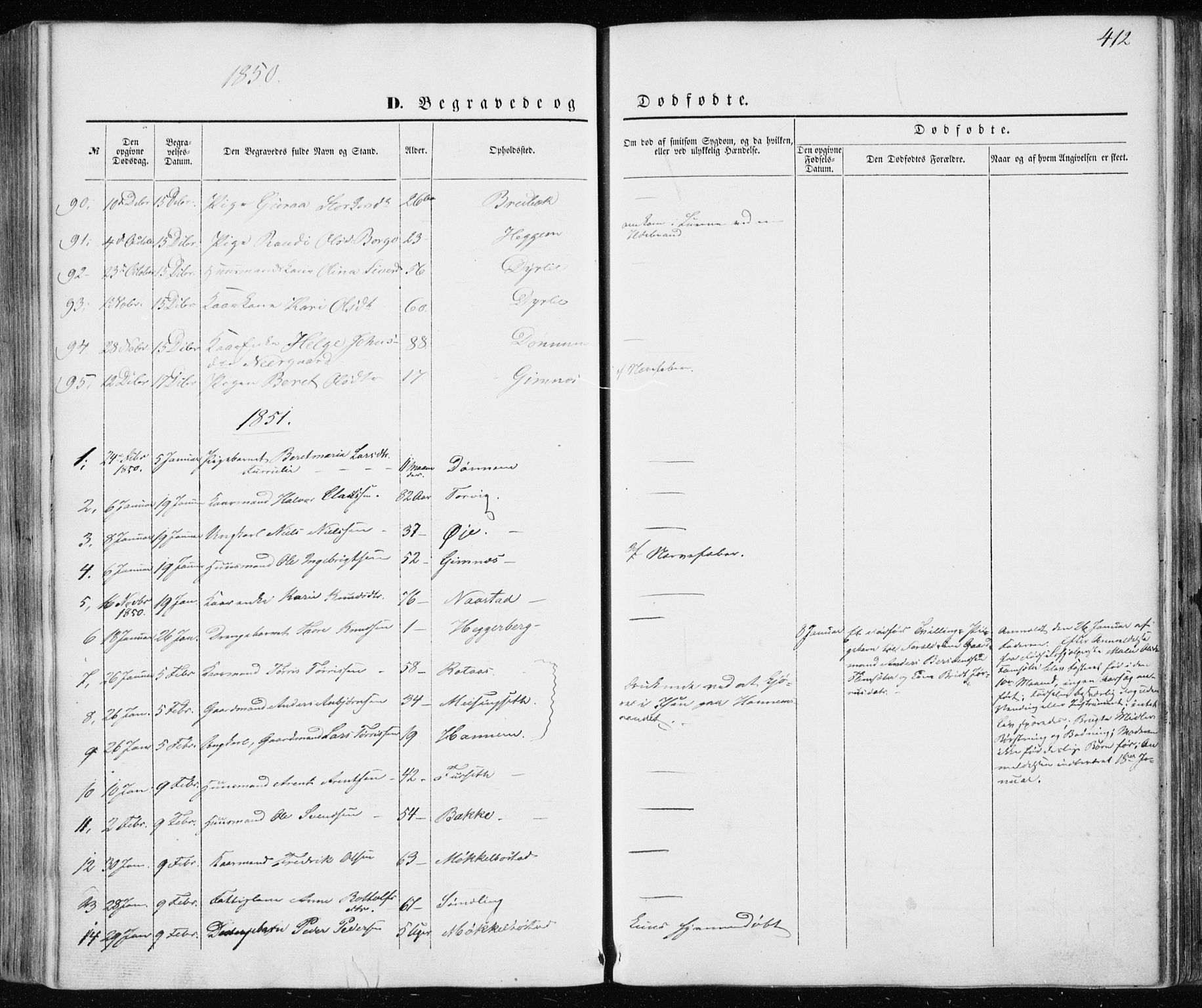 Ministerialprotokoller, klokkerbøker og fødselsregistre - Møre og Romsdal, AV/SAT-A-1454/586/L0984: Parish register (official) no. 586A10, 1844-1856, p. 412