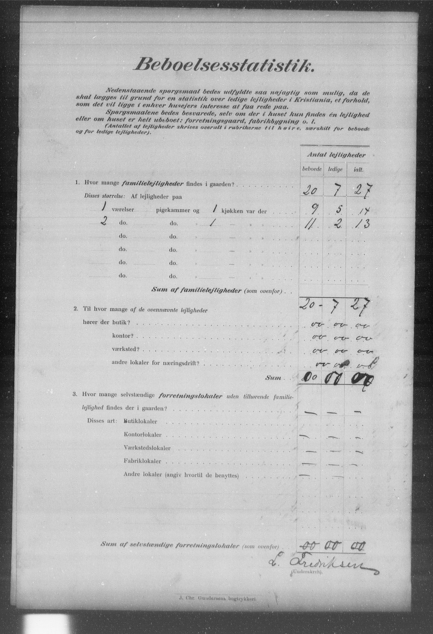 OBA, Municipal Census 1903 for Kristiania, 1903, p. 20386