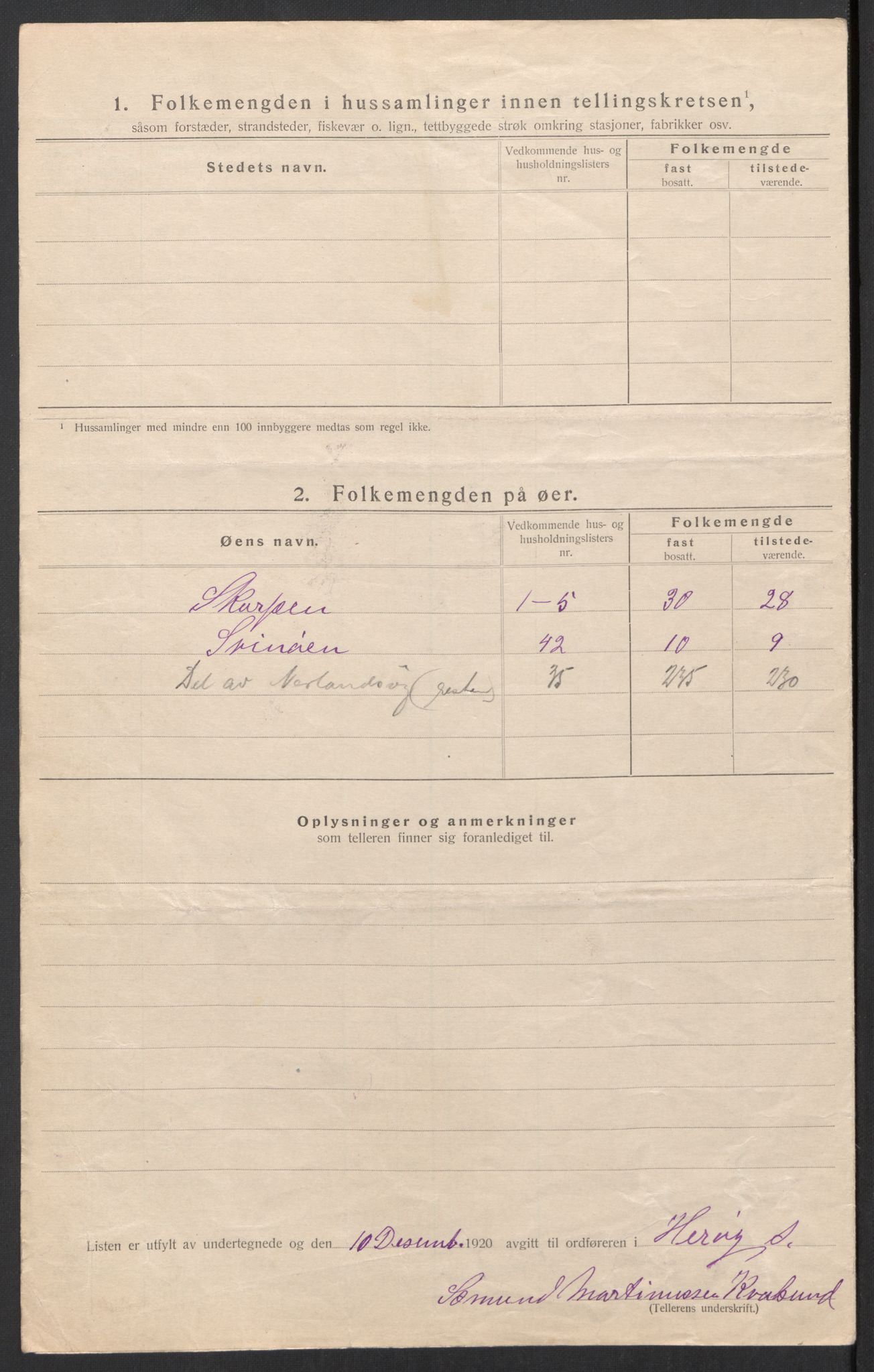 SAT, 1920 census for Herøy (MR), 1920, p. 8