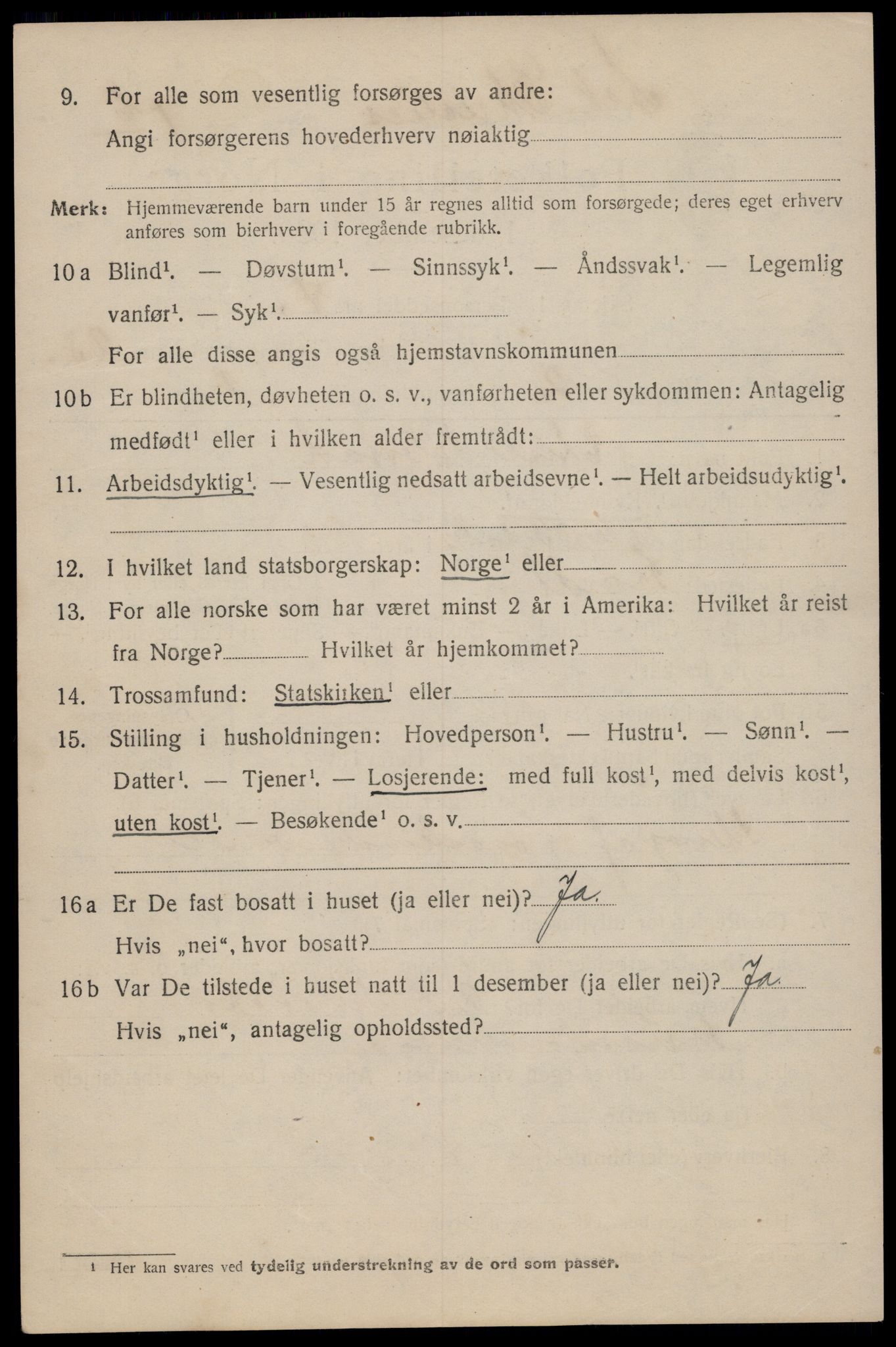 SAT, 1920 census for Trondheim, 1920, p. 63959