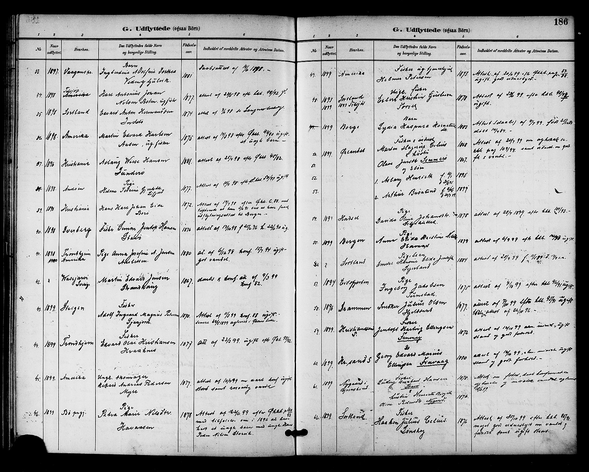 Ministerialprotokoller, klokkerbøker og fødselsregistre - Nordland, SAT/A-1459/893/L1338: Parish register (official) no. 893A10, 1894-1903, p. 186