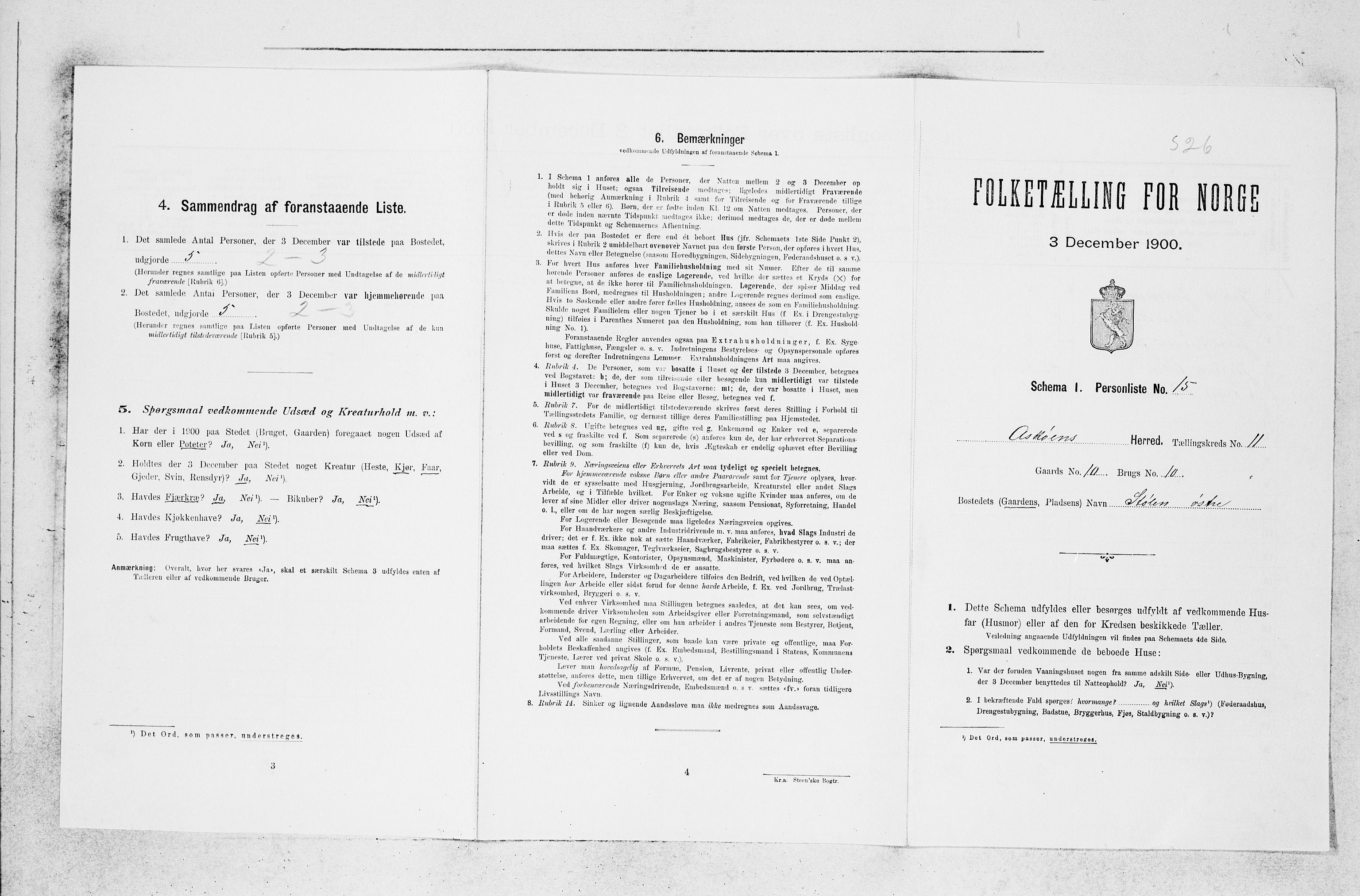 SAB, 1900 census for Askøy, 1900, p. 1502