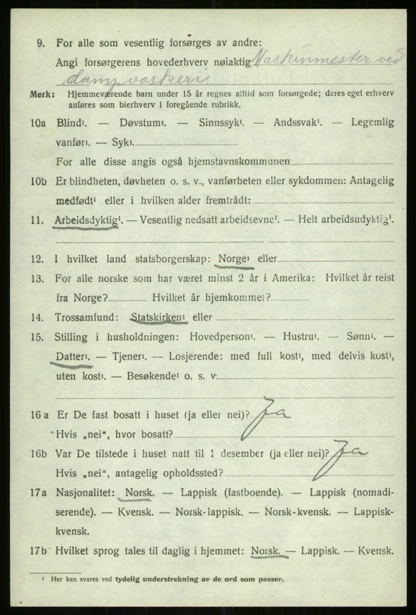 SATØ, 1920 census for Tromsøysund, 1920, p. 14201