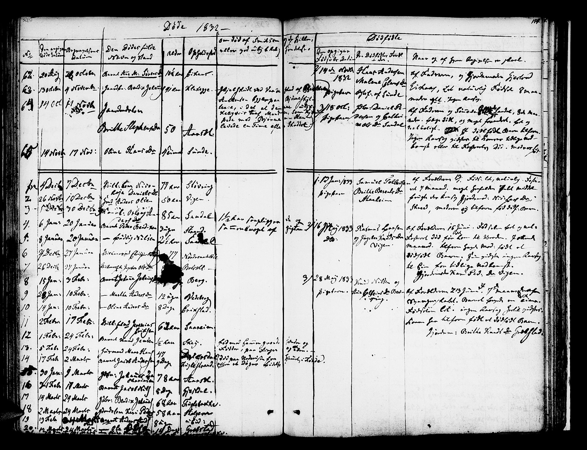 Jølster sokneprestembete, SAB/A-80701/H/Haa/Haaa/L0008: Parish register (official) no. A 8, 1821-1833, p. 154