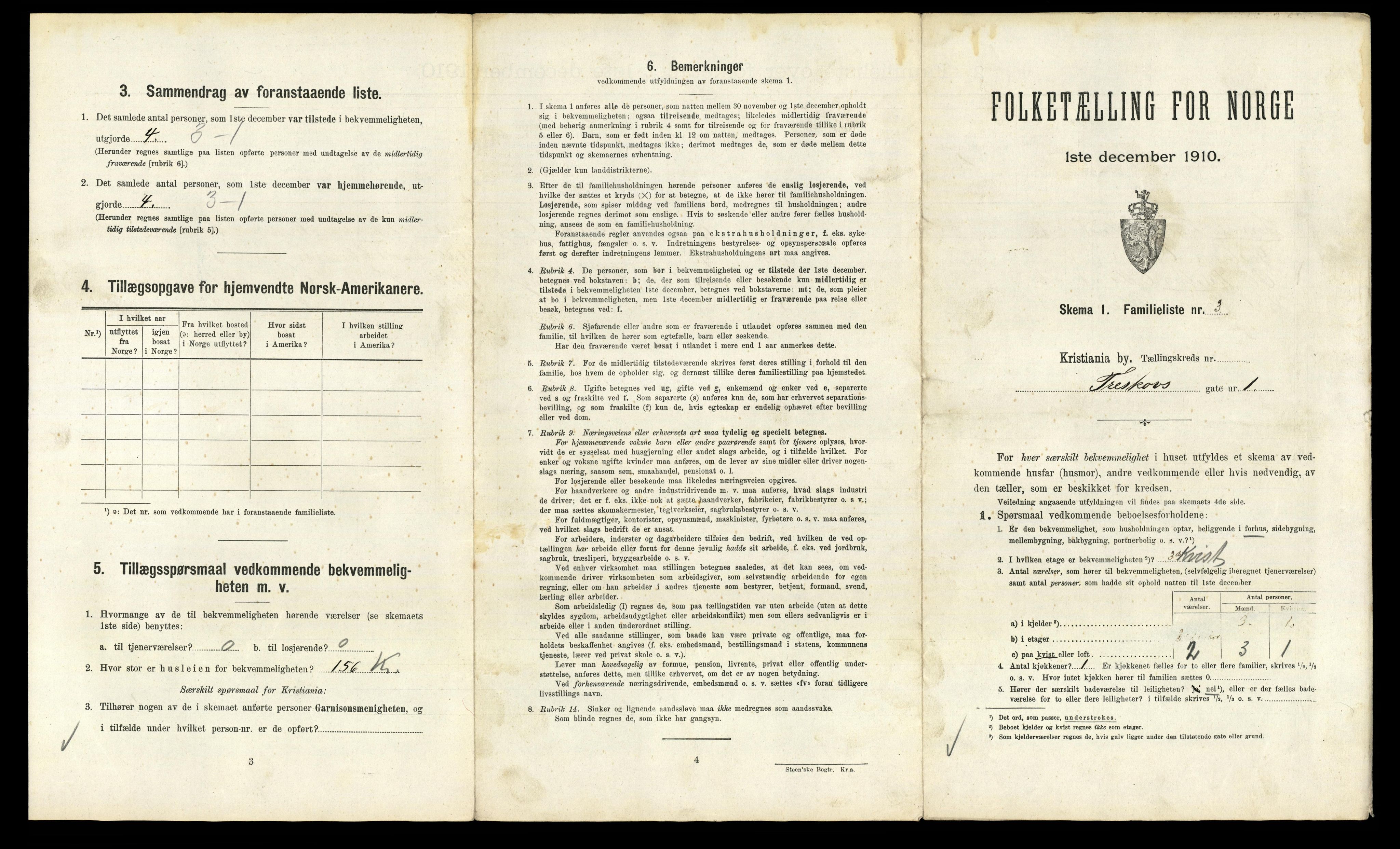 RA, 1910 census for Kristiania, 1910, p. 111109