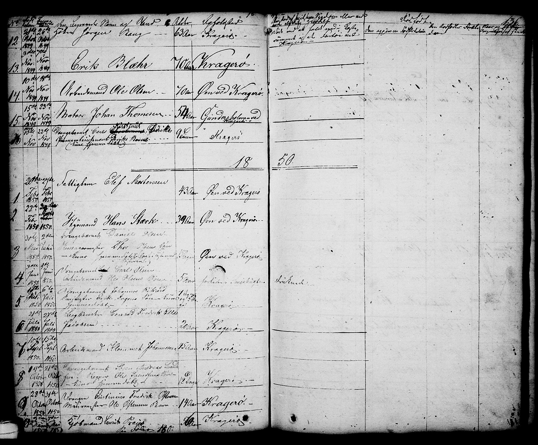 Kragerø kirkebøker, SAKO/A-278/G/Ga/L0003: Parish register (copy) no. 3, 1832-1852, p. 136
