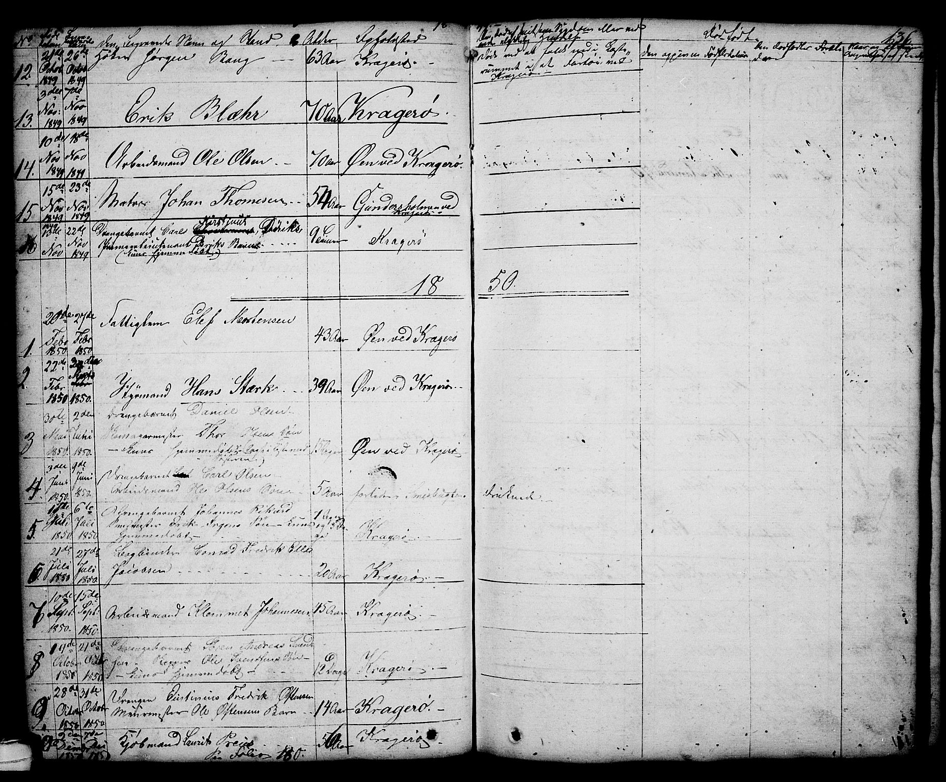 Kragerø kirkebøker, AV/SAKO-A-278/G/Ga/L0003: Parish register (copy) no. 3, 1832-1852, p. 136