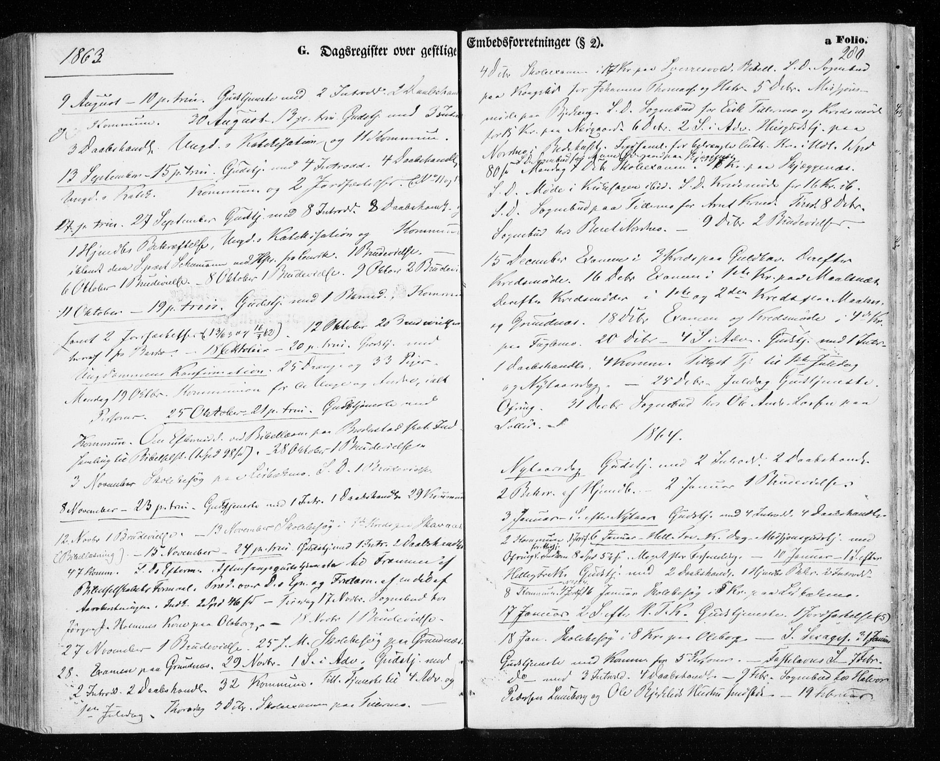 Målselv sokneprestembete, SATØ/S-1311/G/Ga/Gaa/L0004kirke: Parish register (official) no. 4, 1863-1872, p. 280