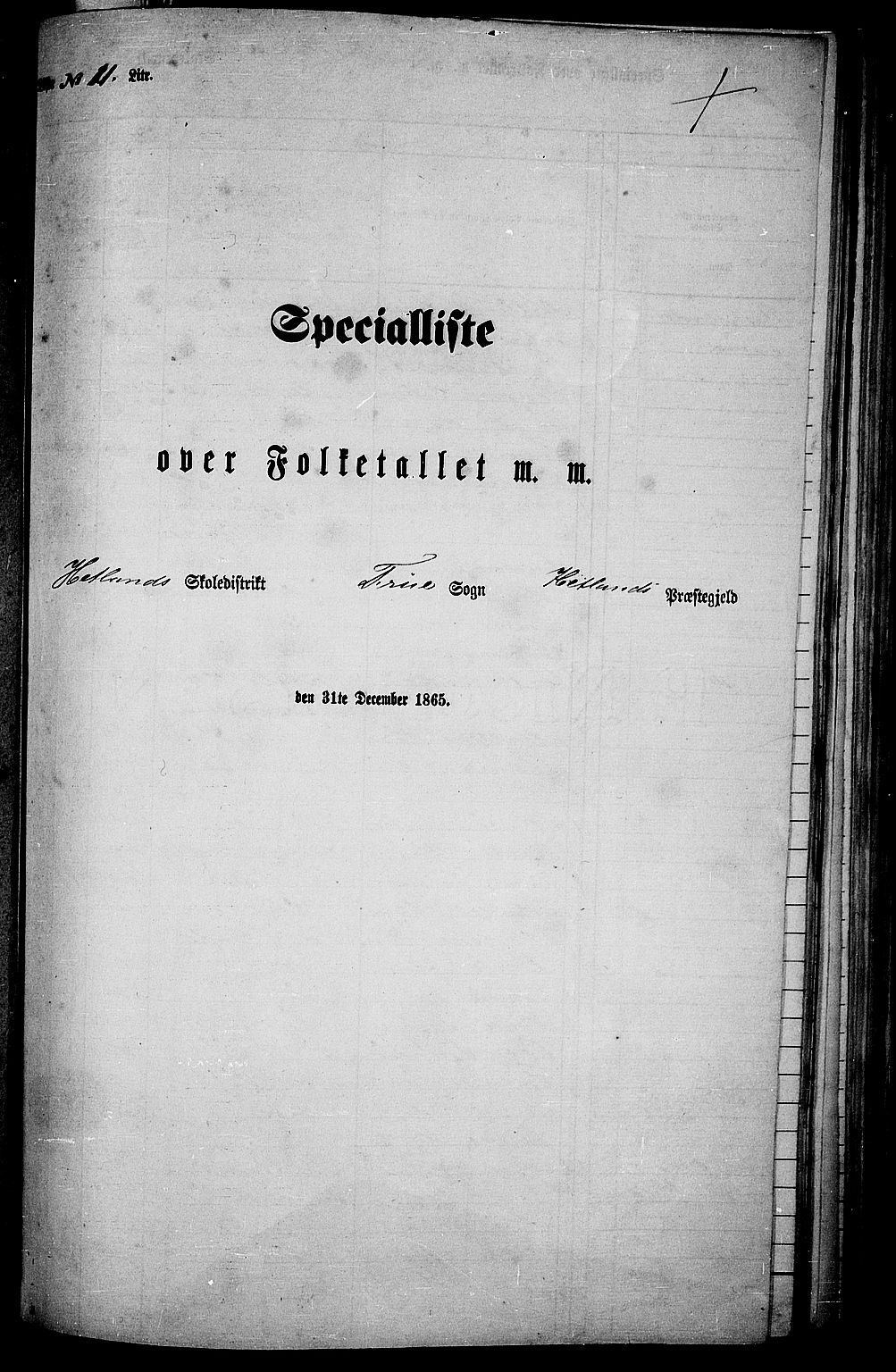 RA, 1865 census for Hetland, 1865, p. 127
