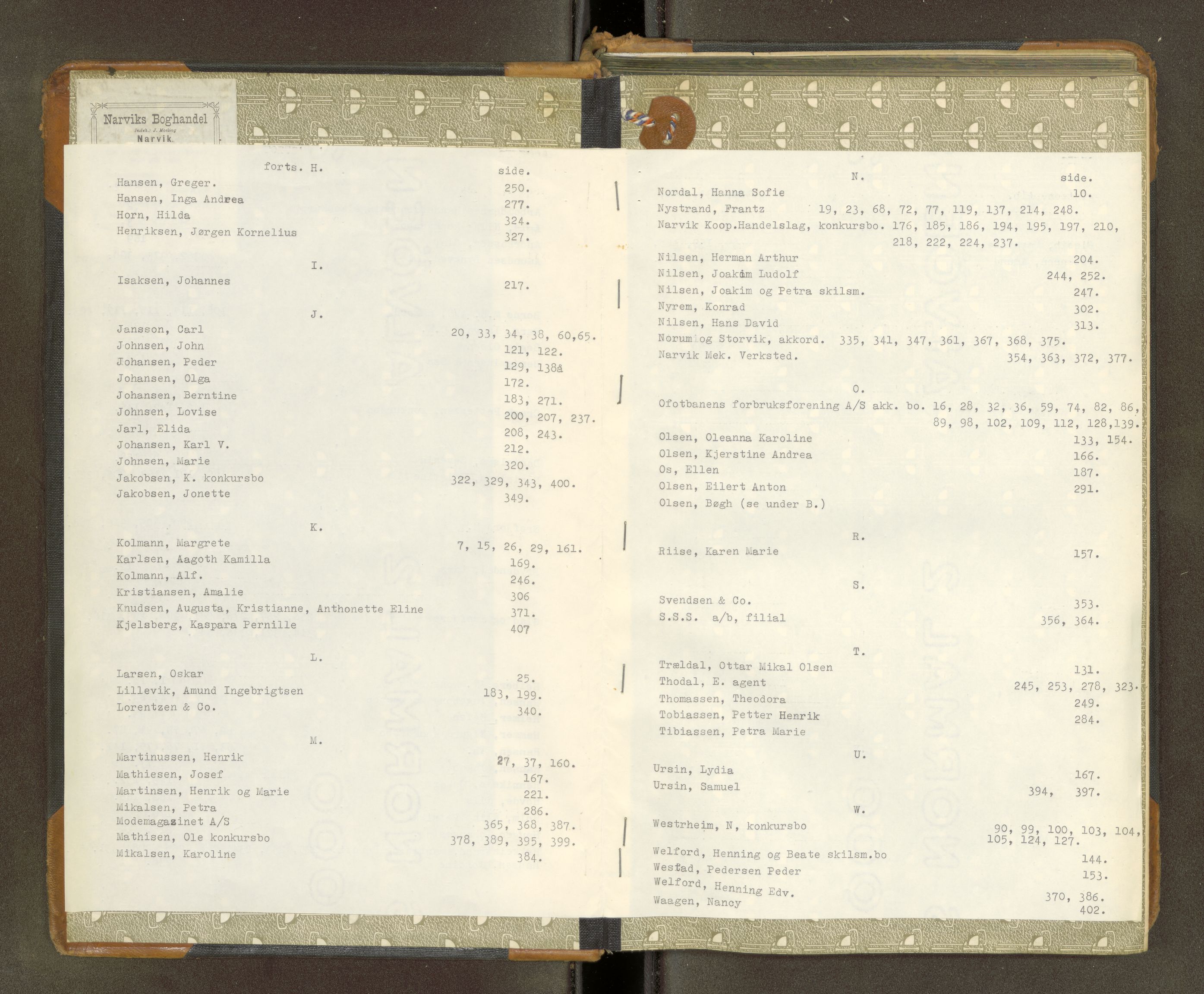 Narvik sorenskriveri, SAT/A-0002/1/3/3B/L0001: Skiftebehandlingsprotokoll, 1913-1922