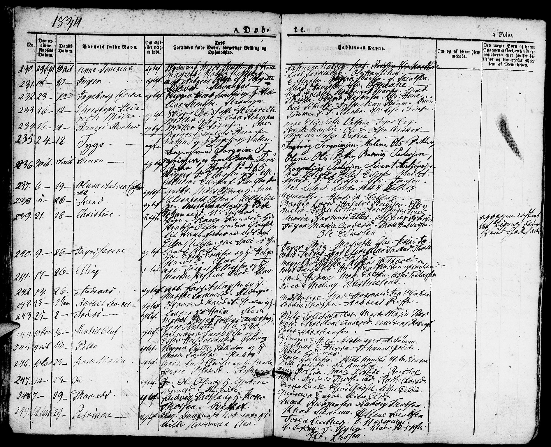 Domkirken sokneprestkontor, AV/SAST-A-101812/001/30/30BA/L0011: Parish register (official) no. A 11, 1832-1856