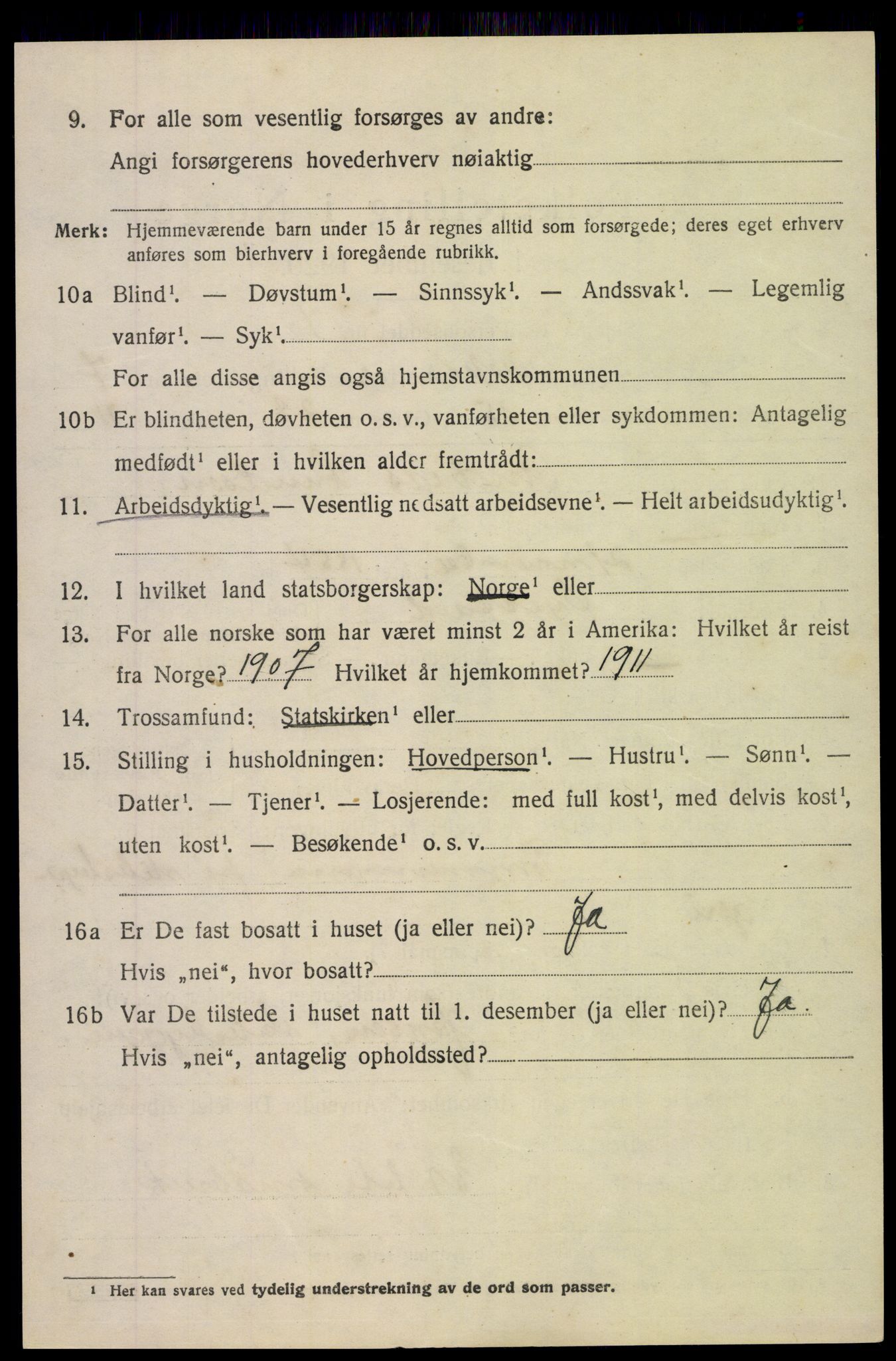 SAK, 1920 census for Øyestad, 1920, p. 5173