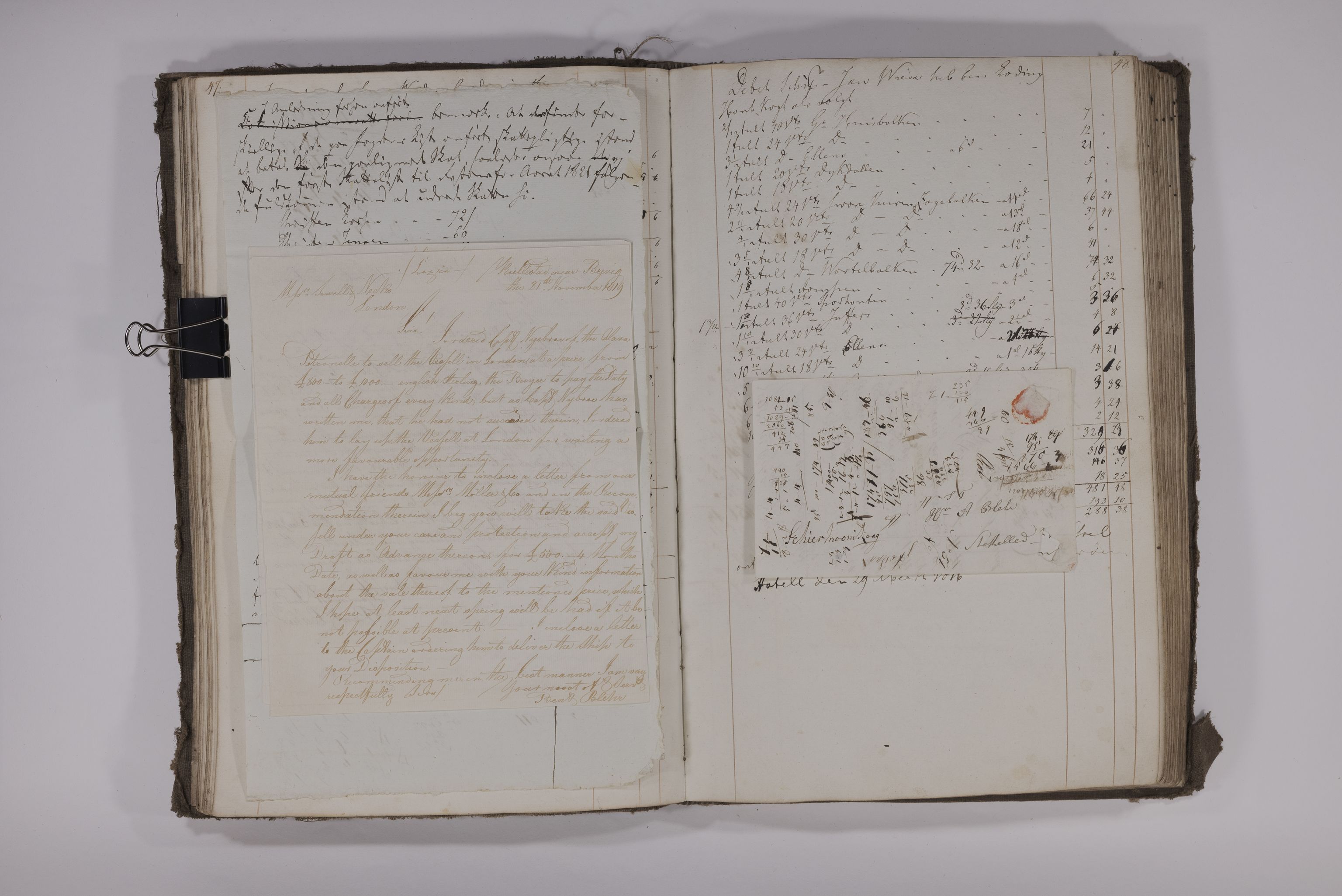 Blehr/ Kjellestad, TEMU/TGM-A-1212/R/Rc/L0001: Journal, 1815-1816, p. 44