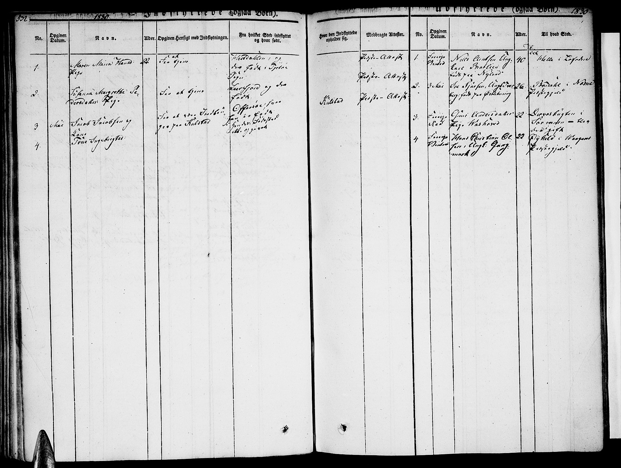 Ministerialprotokoller, klokkerbøker og fødselsregistre - Nordland, SAT/A-1459/820/L0290: Parish register (official) no. 820A11, 1826-1845, p. 532