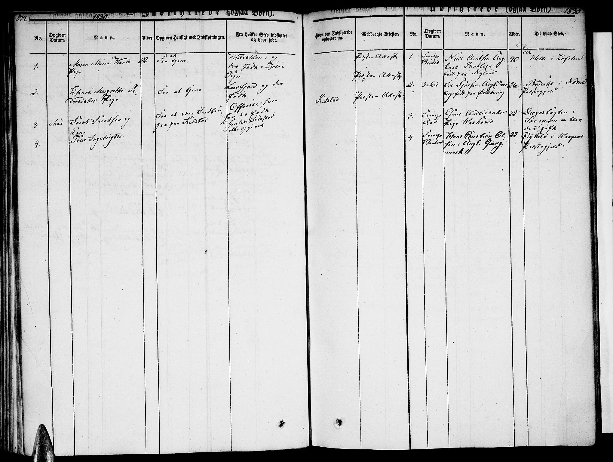 Ministerialprotokoller, klokkerbøker og fødselsregistre - Nordland, AV/SAT-A-1459/820/L0290: Parish register (official) no. 820A11, 1826-1845, p. 532