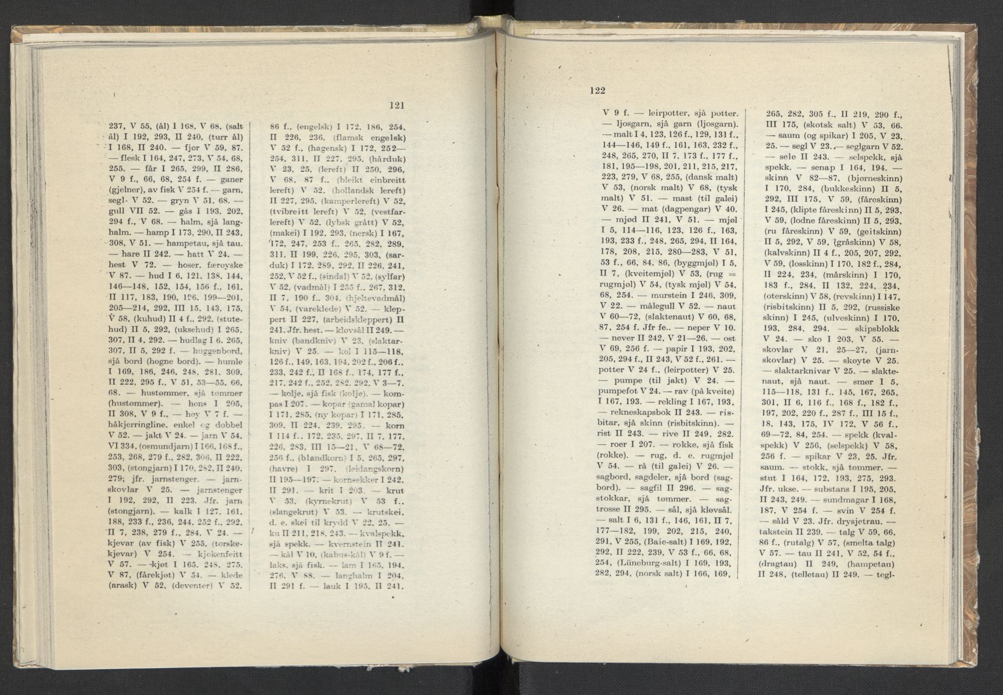 Publikasjoner utgitt av Arkivverket, PUBL/PUBL-001/C/0008: Sakregister, 1548-1567, p. 121-122