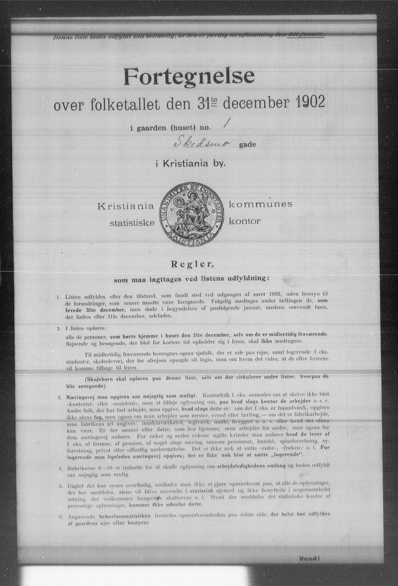 OBA, Municipal Census 1902 for Kristiania, 1902, p. 17643