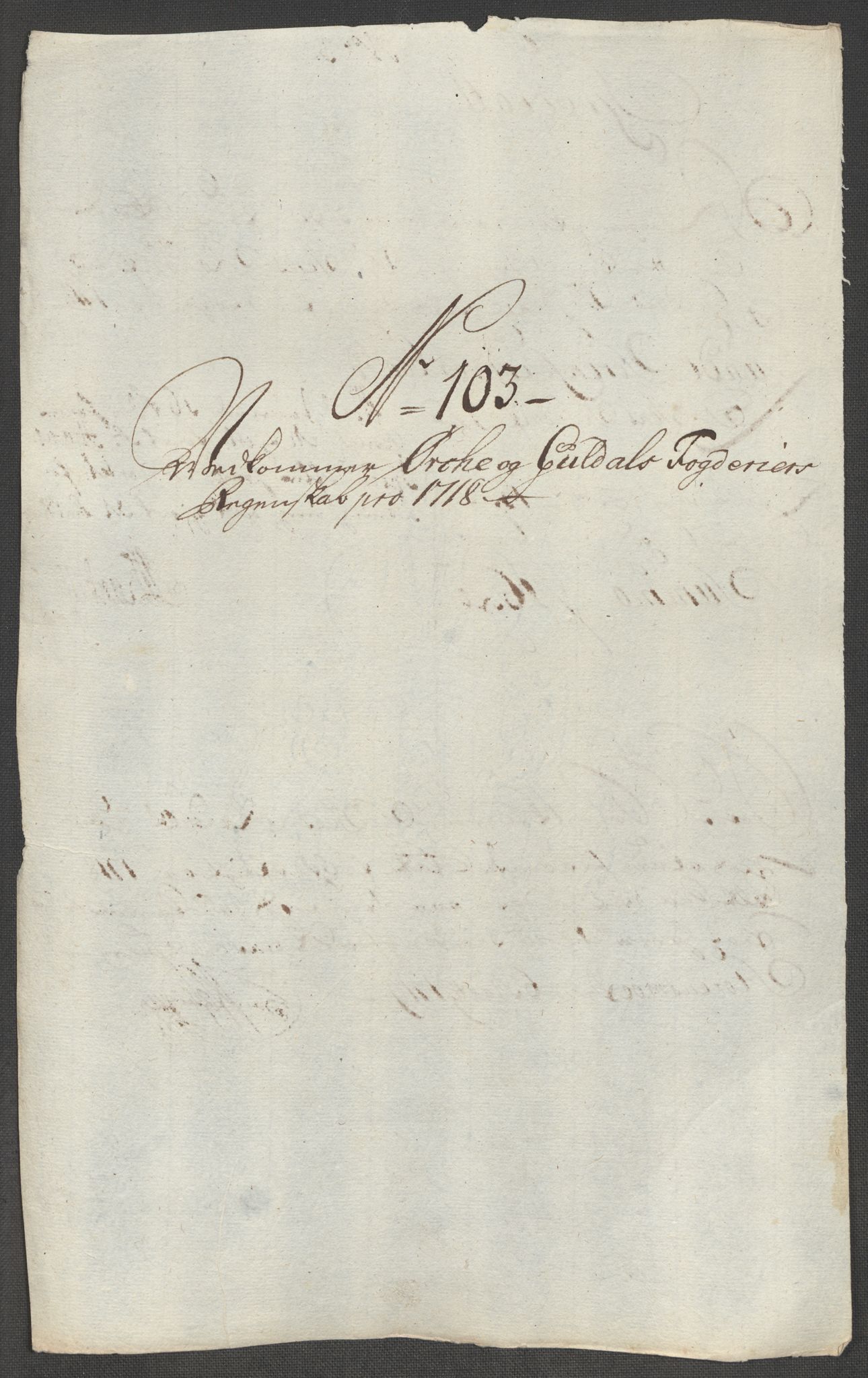 Rentekammeret inntil 1814, Reviderte regnskaper, Fogderegnskap, RA/EA-4092/R60/L3972: Fogderegnskap Orkdal og Gauldal, 1718, p. 270