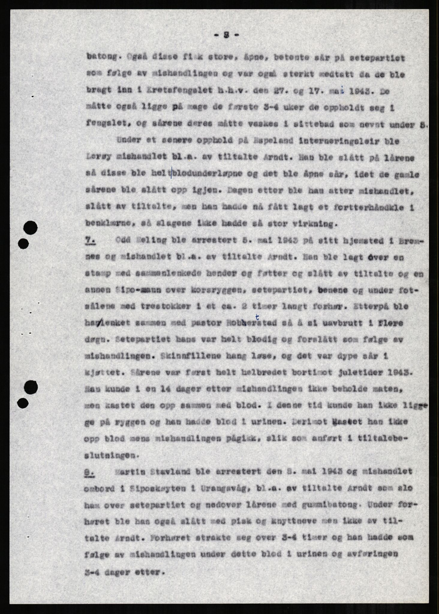 Forsvaret, Forsvarets overkommando II, AV/RA-RAFA-3915/D/Db/L0001: CI Questionaires. Tyske okkupasjonsstyrker i Norge. Tyskere., 1945-1946, p. 317