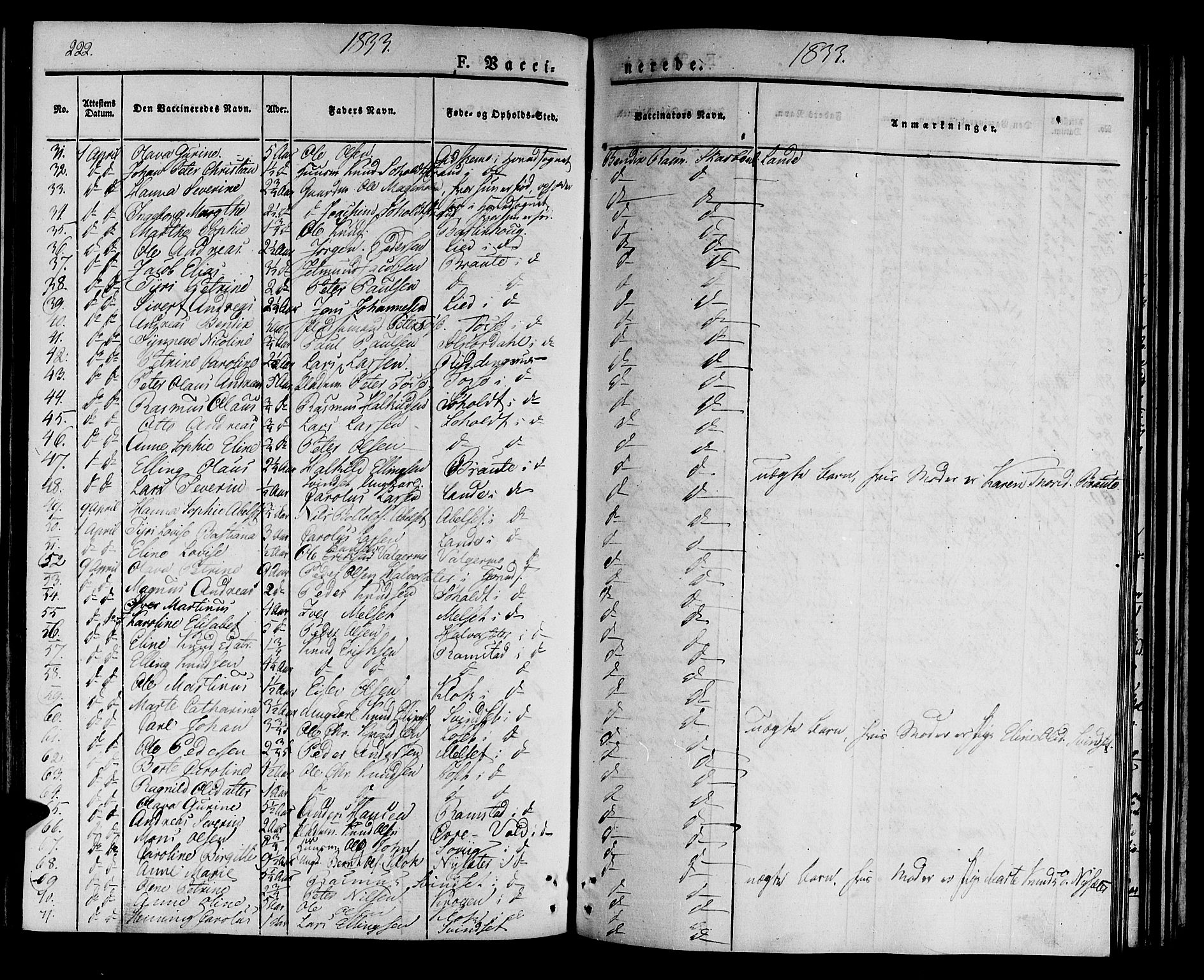 Ministerialprotokoller, klokkerbøker og fødselsregistre - Møre og Romsdal, AV/SAT-A-1454/522/L0311: Parish register (official) no. 522A06, 1832-1842, p. 222