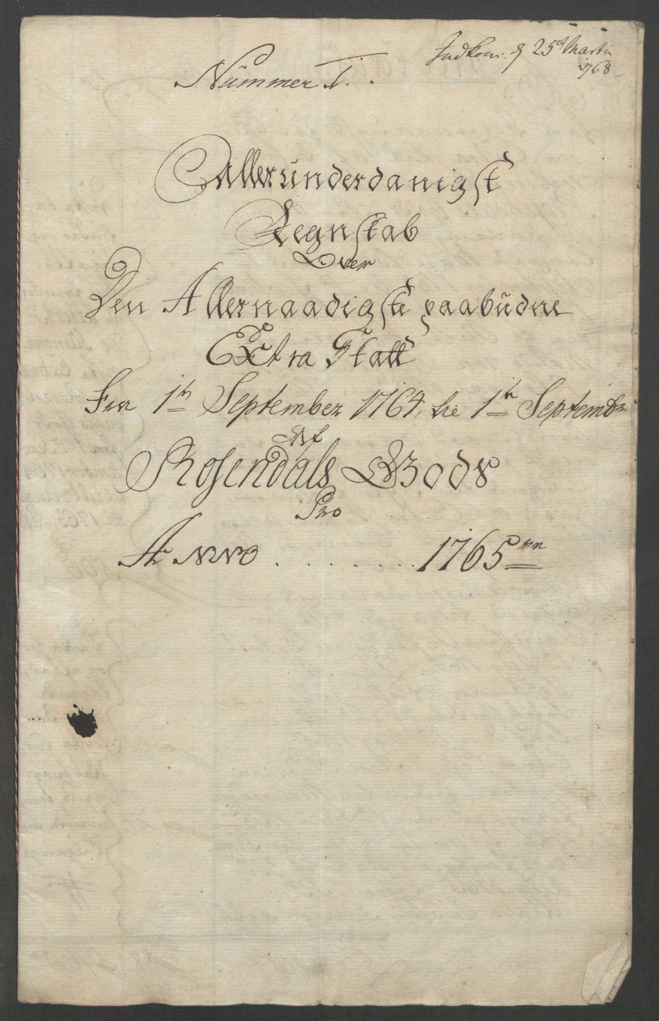 Rentekammeret inntil 1814, Reviderte regnskaper, Fogderegnskap, AV/RA-EA-4092/R49/L3157: Ekstraskatten Rosendal Baroni, 1762-1772, p. 114