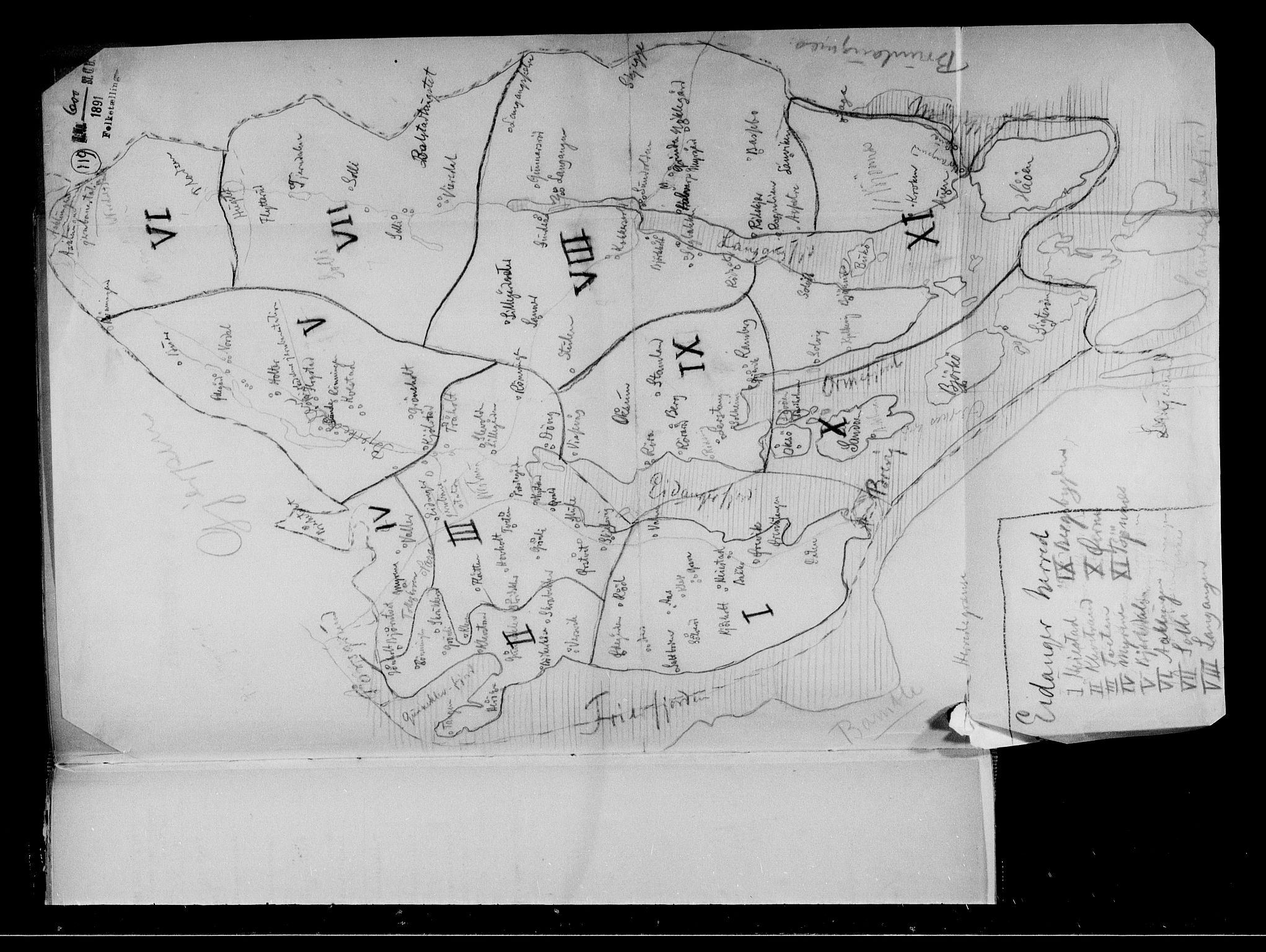 RA, 1891 census for 0813 Eidanger, 1891, p. 4