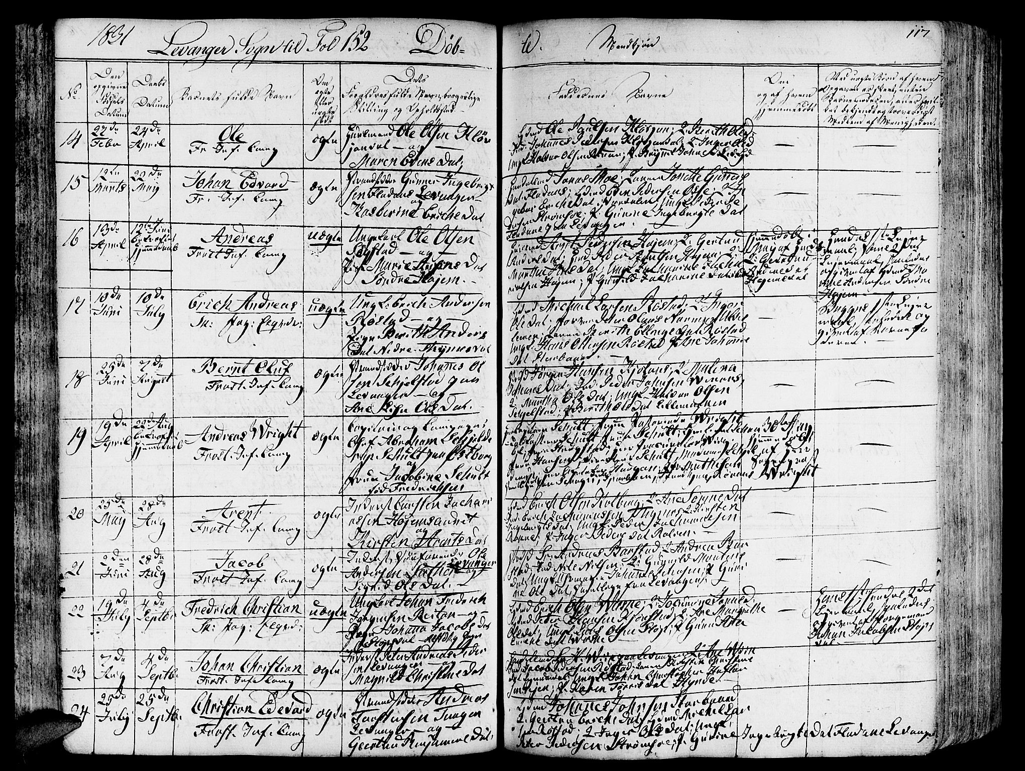 Ministerialprotokoller, klokkerbøker og fødselsregistre - Nord-Trøndelag, SAT/A-1458/717/L0152: Parish register (official) no. 717A05 /3, 1828-1836, p. 117