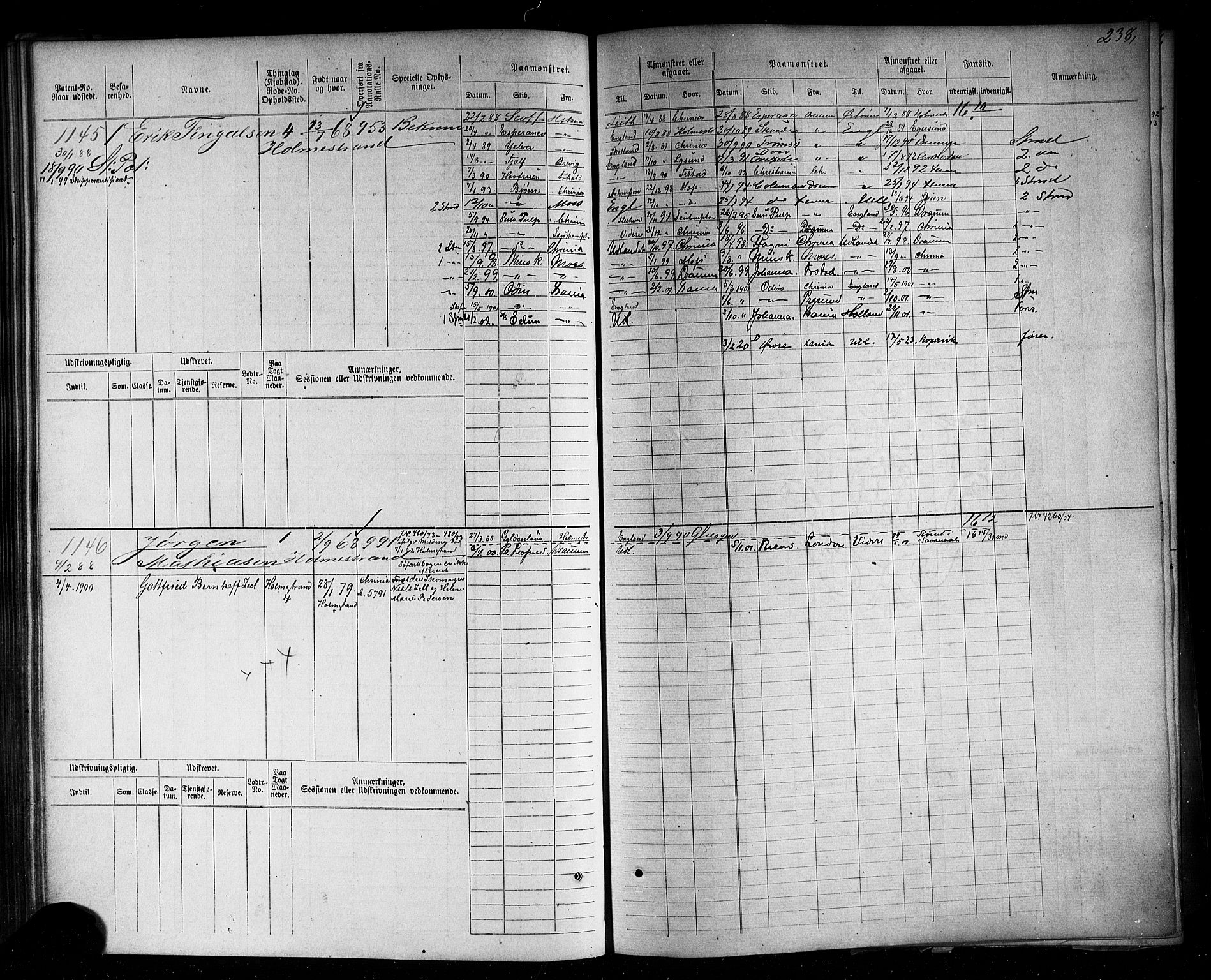 Holmestrand innrulleringskontor, AV/SAKO-A-1151/F/Fc/L0004: Hovedrulle, 1872-1913, p. 277