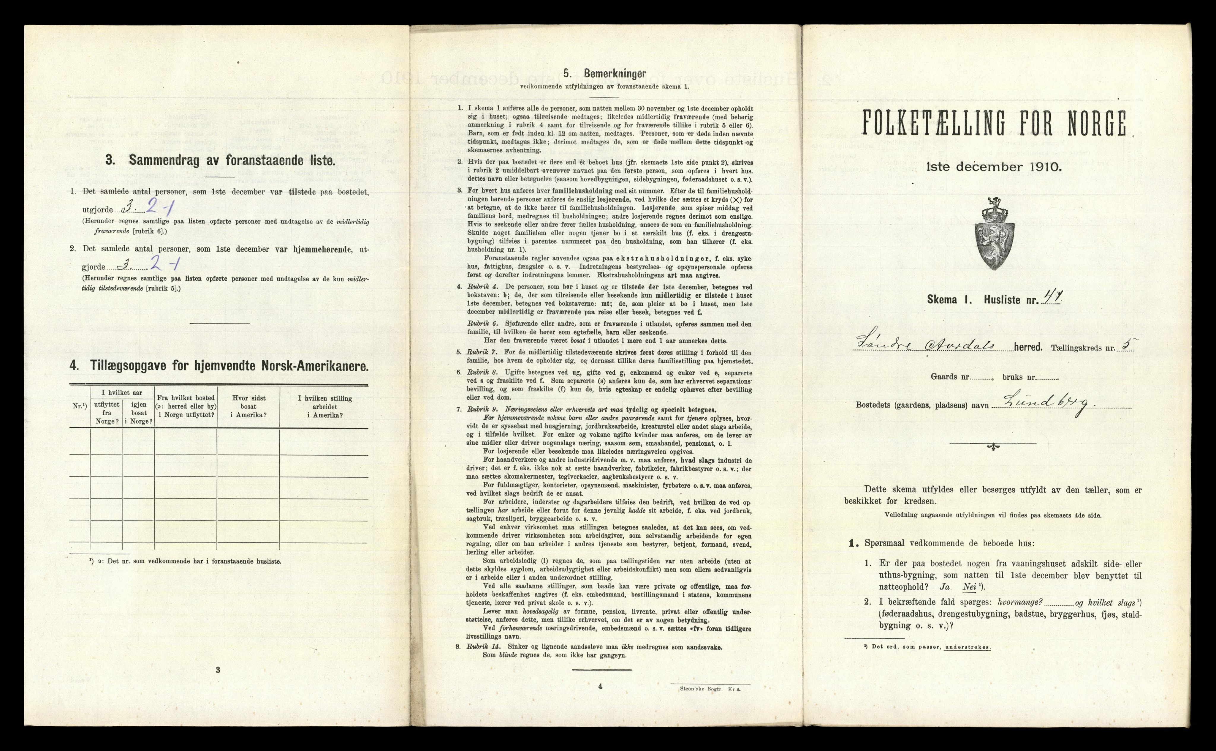 RA, 1910 census for Sør-Aurdal, 1910, p. 663