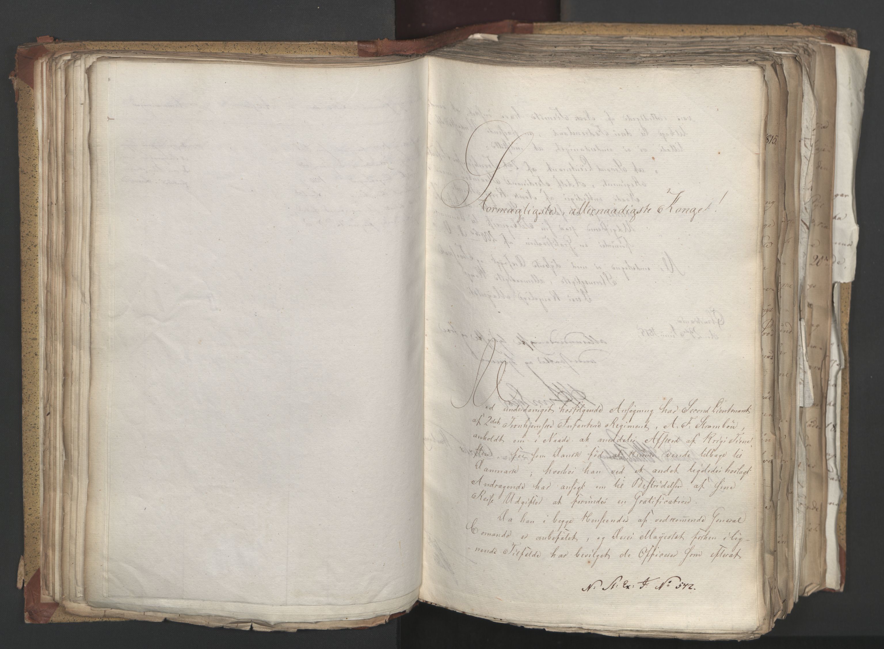 Statsrådsavdelingen i Stockholm, AV/RA-S-1003/D/Da/L0003: Regjeringsinnstillinger nr. 519-787, 1815, p. 118