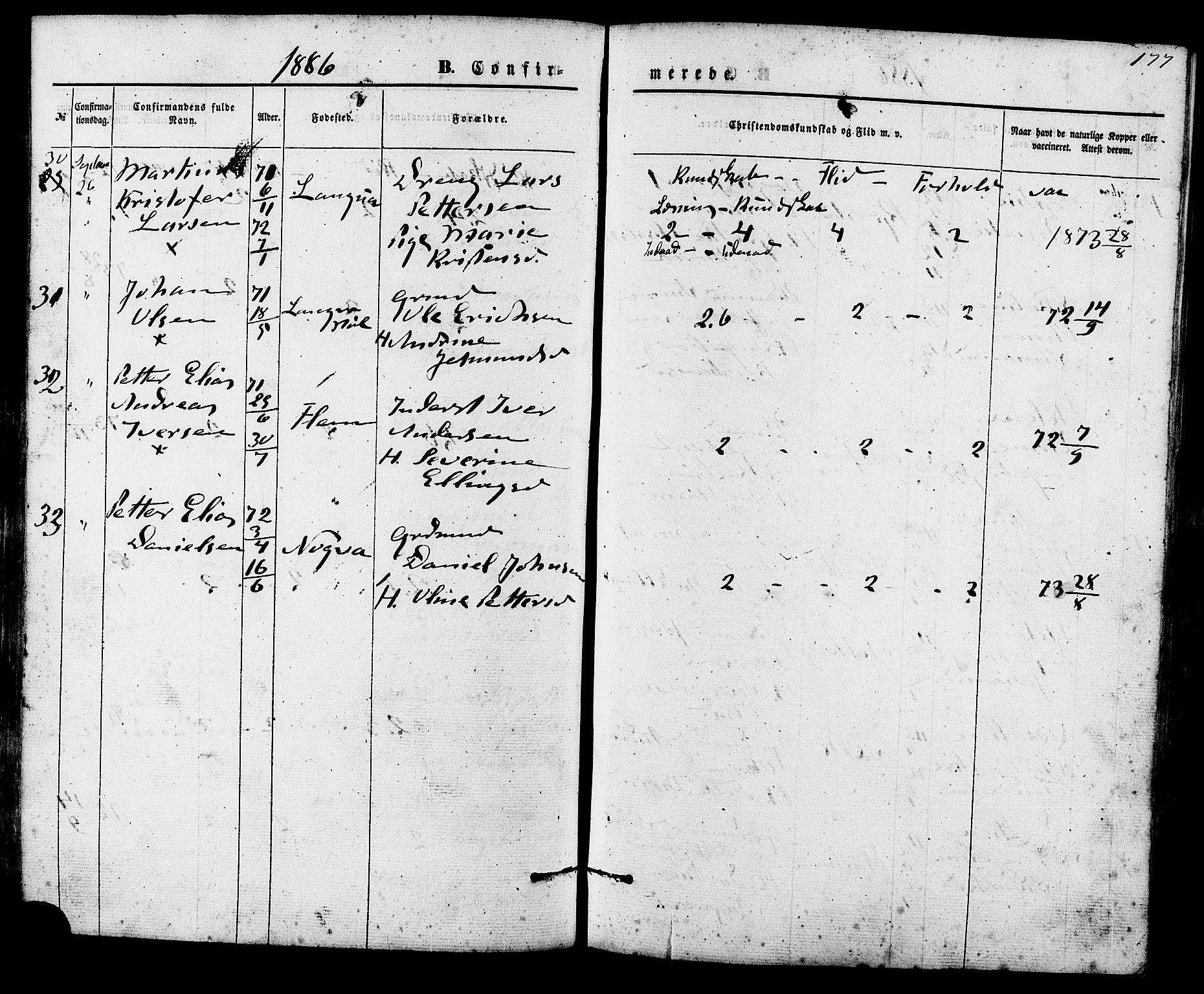 Ministerialprotokoller, klokkerbøker og fødselsregistre - Møre og Romsdal, AV/SAT-A-1454/536/L0500: Parish register (official) no. 536A09, 1876-1889, p. 177