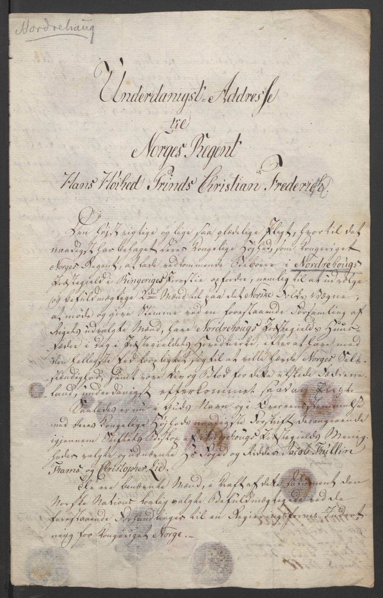 Statsrådssekretariatet, AV/RA-S-1001/D/Db/L0007: Fullmakter for Eidsvollsrepresentantene i 1814. , 1814, p. 329