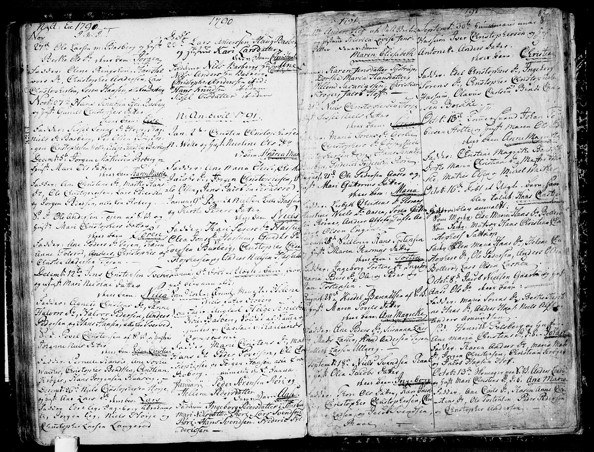 Sem kirkebøker, AV/SAKO-A-5/F/Fb/L0002: Parish register (official) no. II 2, 1764-1792, p. 82