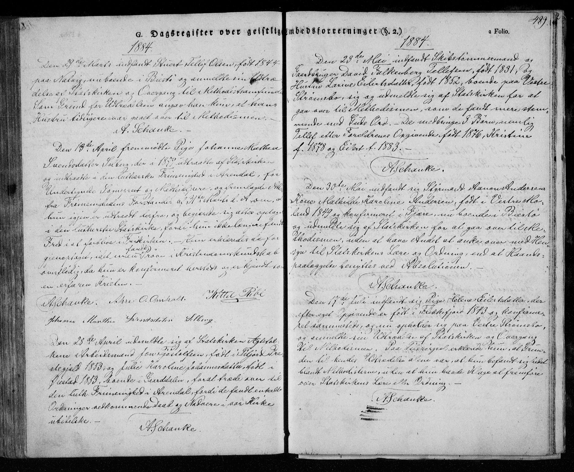 Øyestad sokneprestkontor, AV/SAK-1111-0049/F/Fa/L0013: Parish register (official) no. A 13, 1827-1842, p. 489