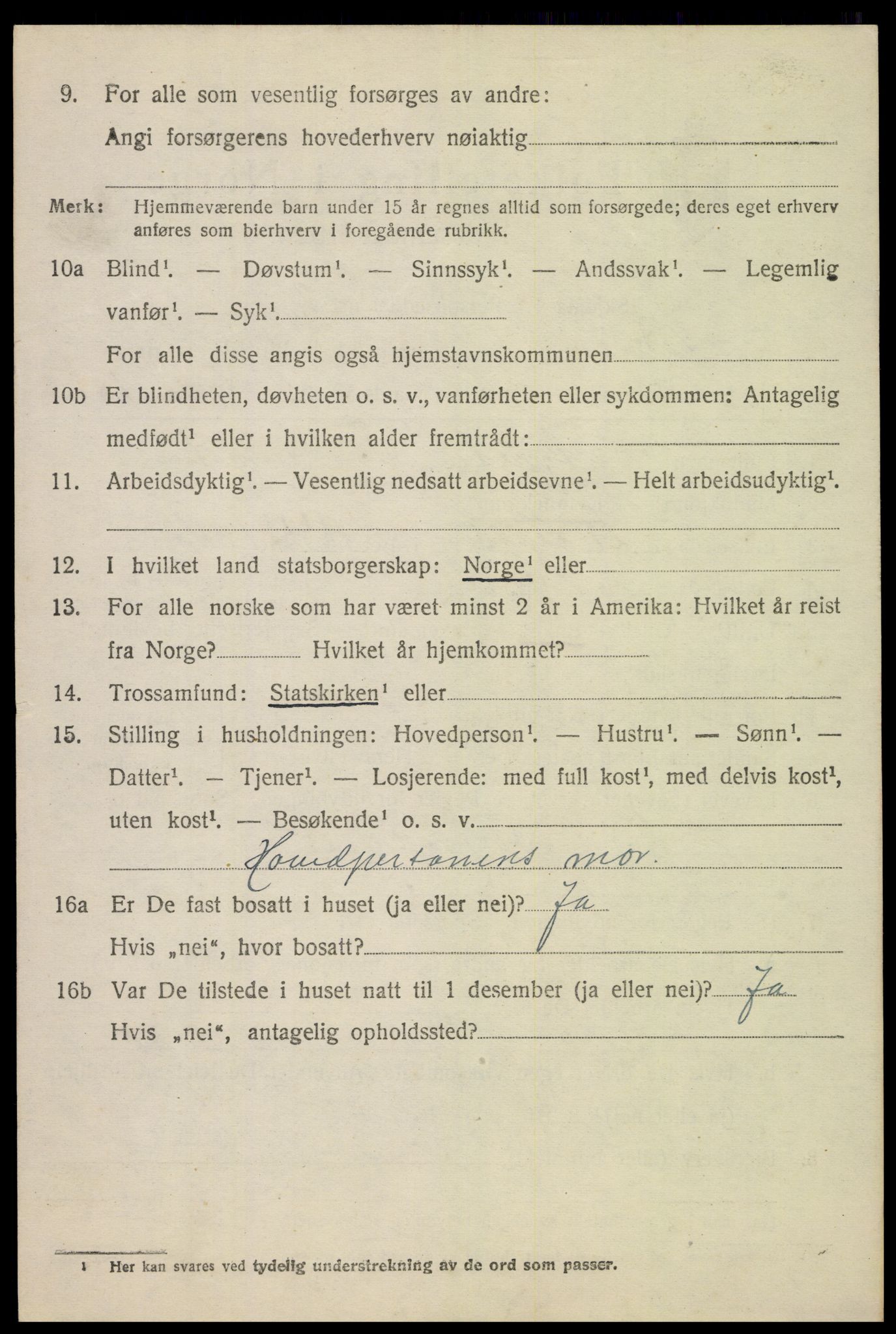 SAH, 1920 census for Biri, 1920, p. 5480