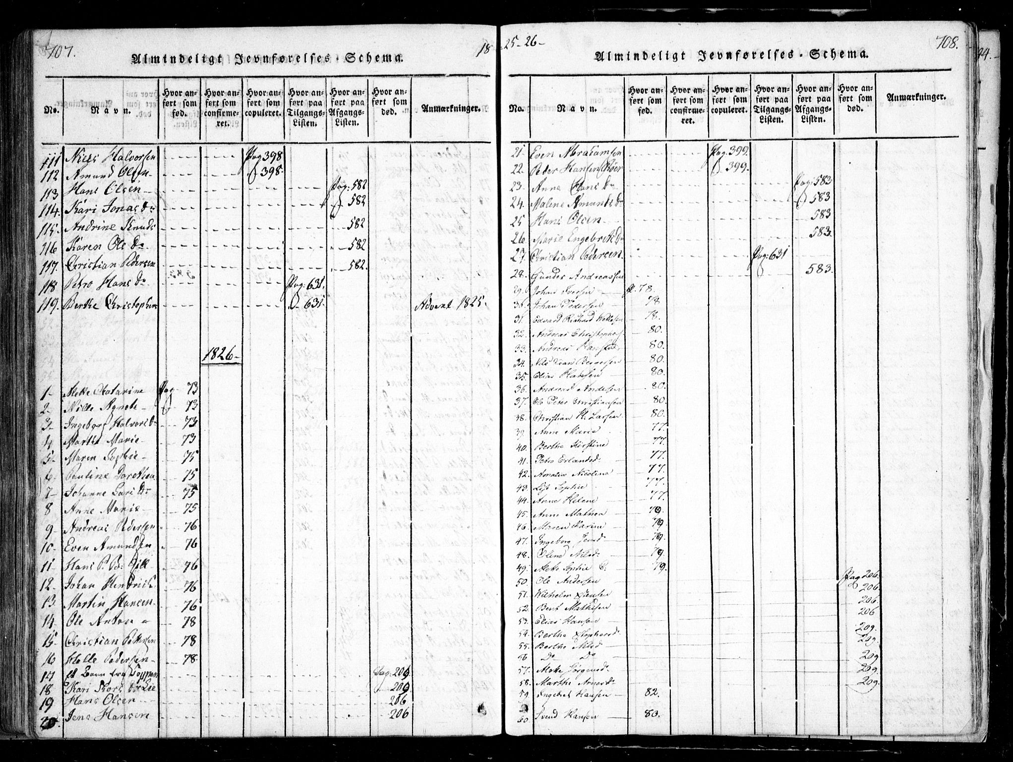 Nesodden prestekontor Kirkebøker, AV/SAO-A-10013/F/Fa/L0006: Parish register (official) no. I 6, 1814-1847, p. 707-708