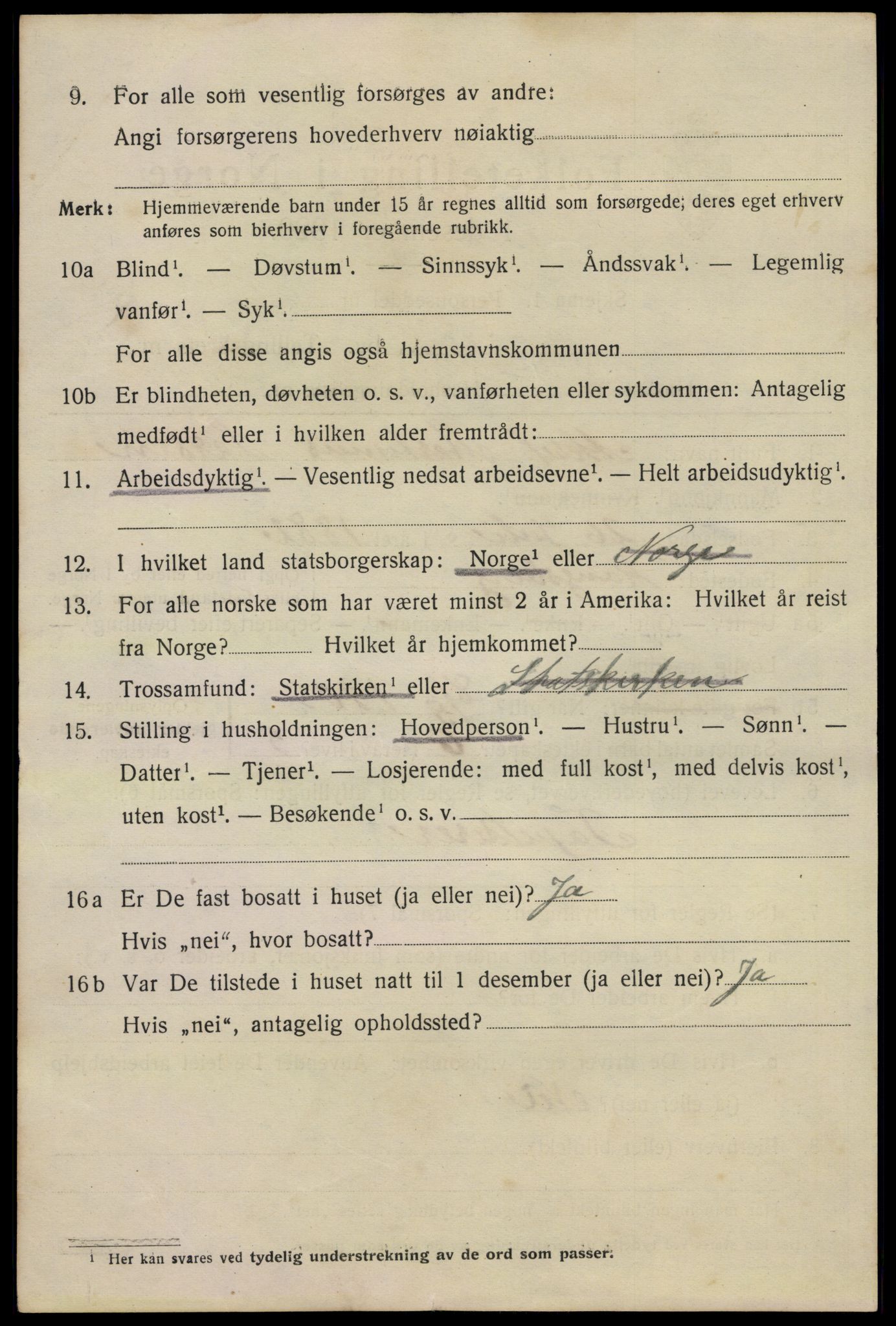 SAKO, 1920 census for Hønefoss, 1920, p. 2275