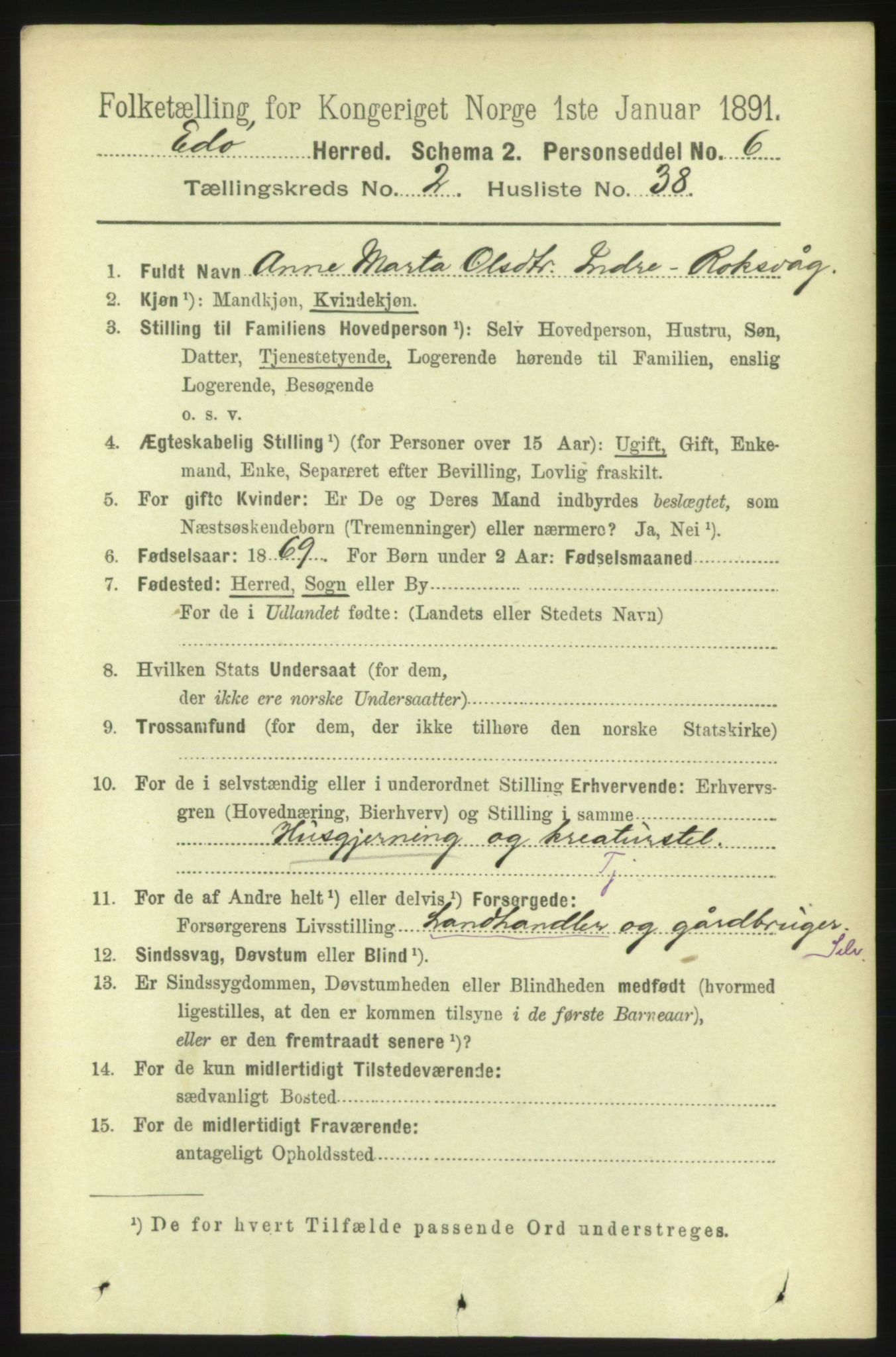 RA, 1891 census for 1573 Edøy, 1891, p. 621