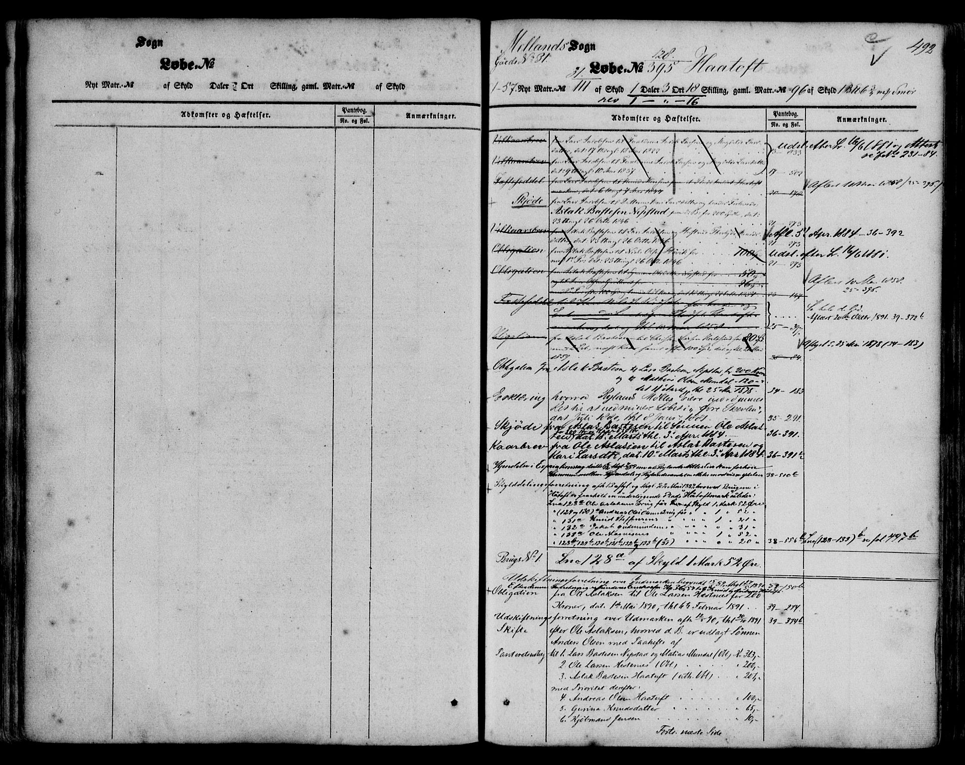 Nordhordland sorenskrivar, AV/SAB-A-2901/1/G/Ga/Gaaa/L0011b: Mortgage register no. II.A.a.11b, 1851-1893, p. 492