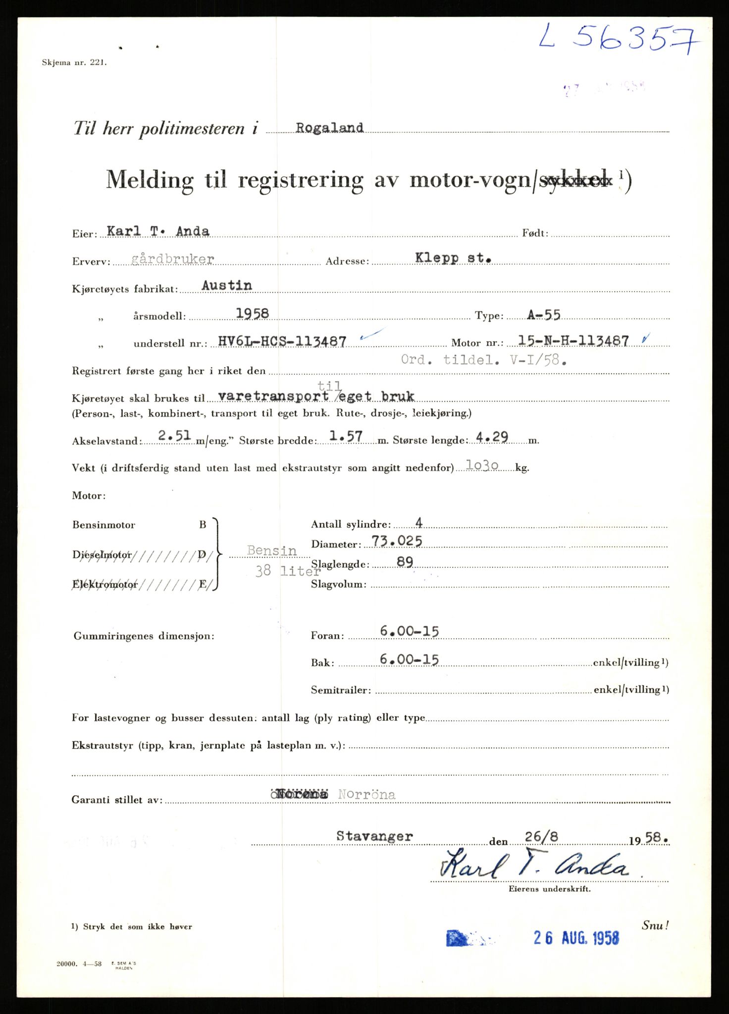 Stavanger trafikkstasjon, AV/SAST-A-101942/0/F/L0055: L-55700 - L-56499, 1930-1971, p. 1611