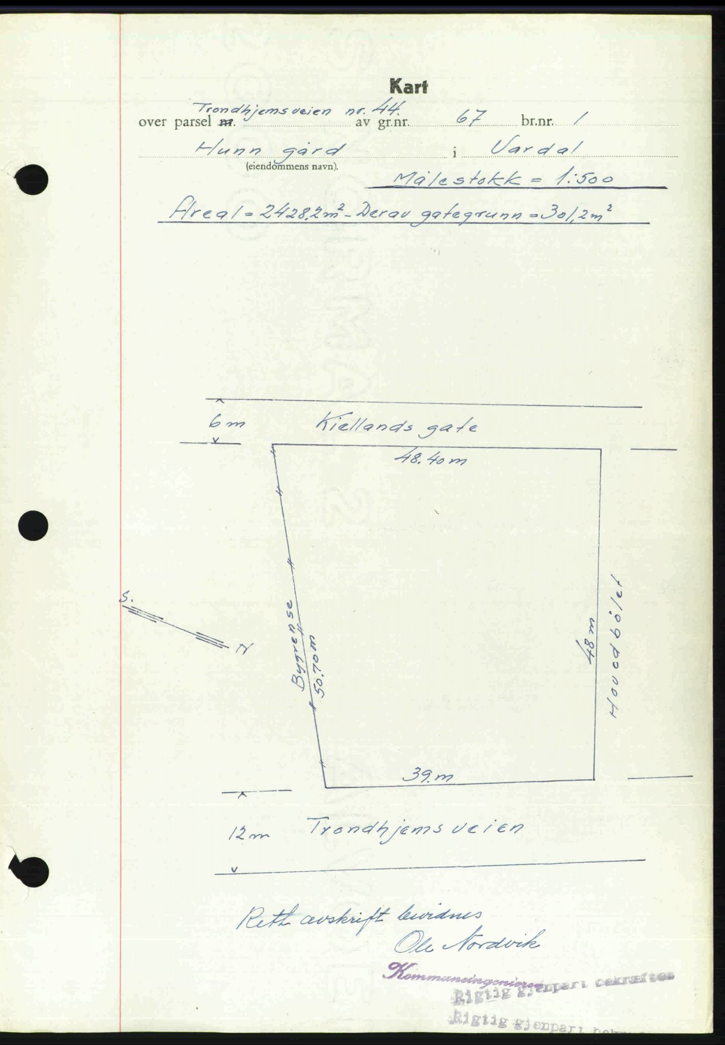 Toten tingrett, SAH/TING-006/H/Hb/Hbc/L0020: Mortgage book no. Hbc-20, 1948-1948, Diary no: : 2531/1948